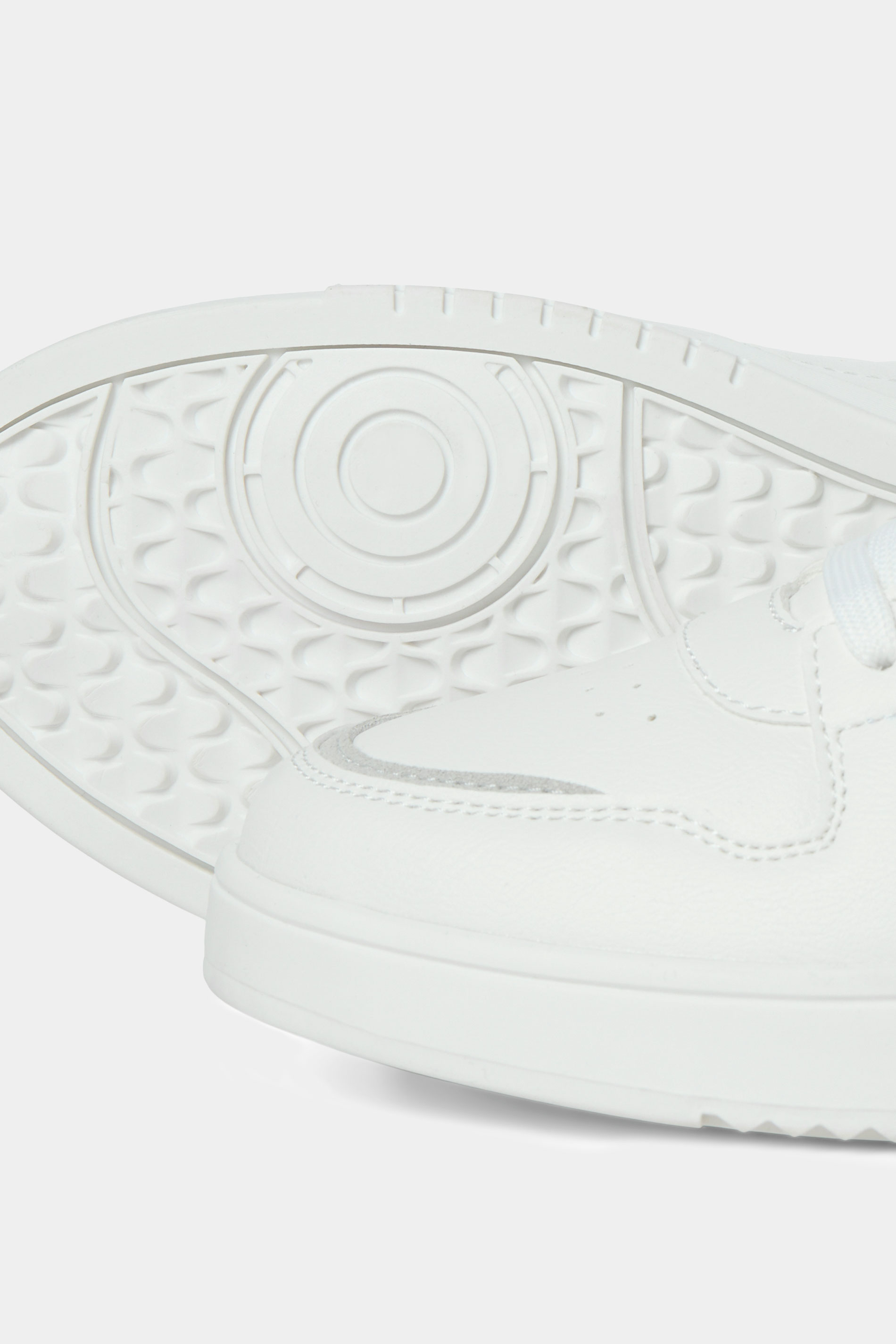 JACK & JONES White & Green Contrast PU Trainers | BadRhino 4