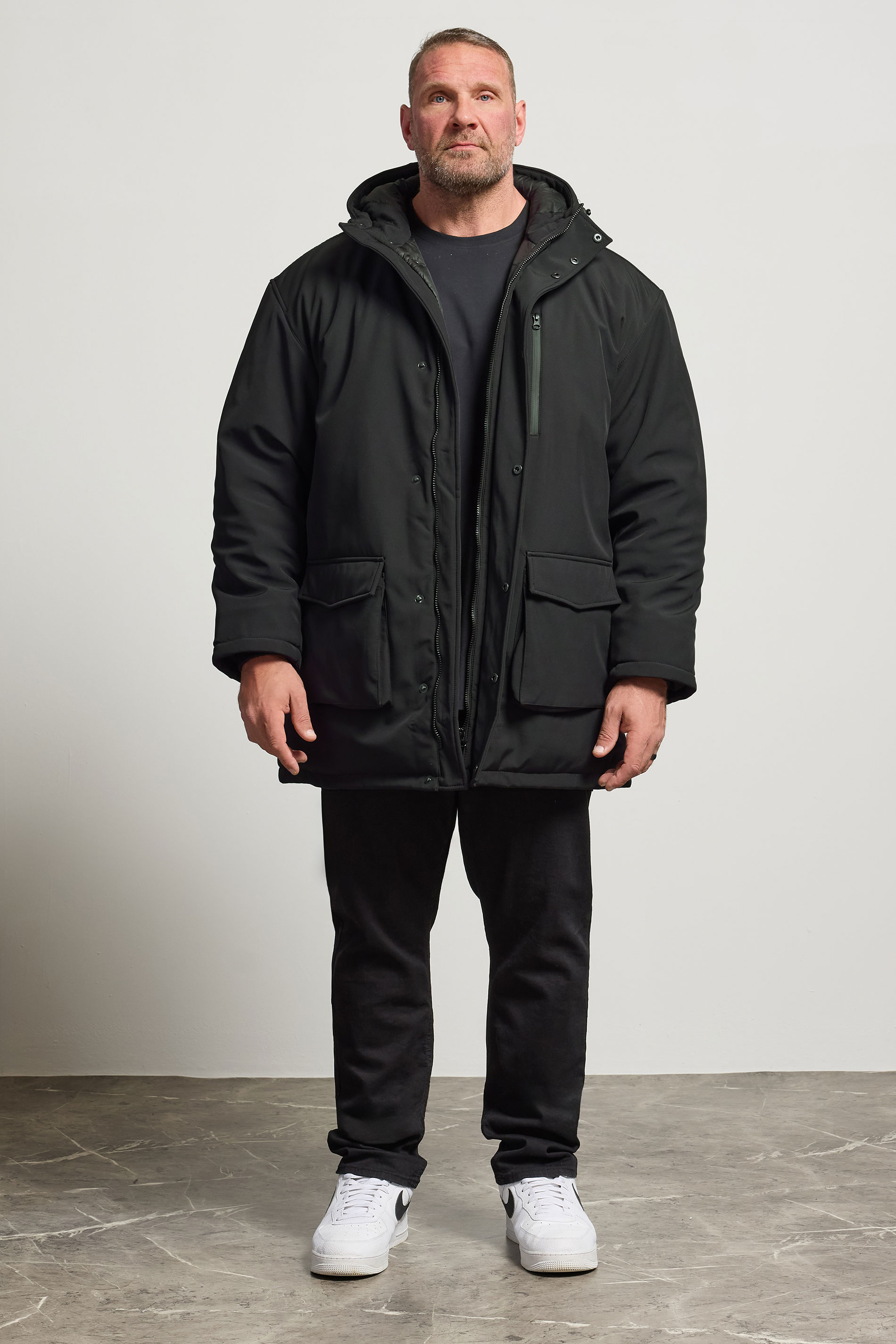 KAM Big & Tall Black Softshell Jacket 3