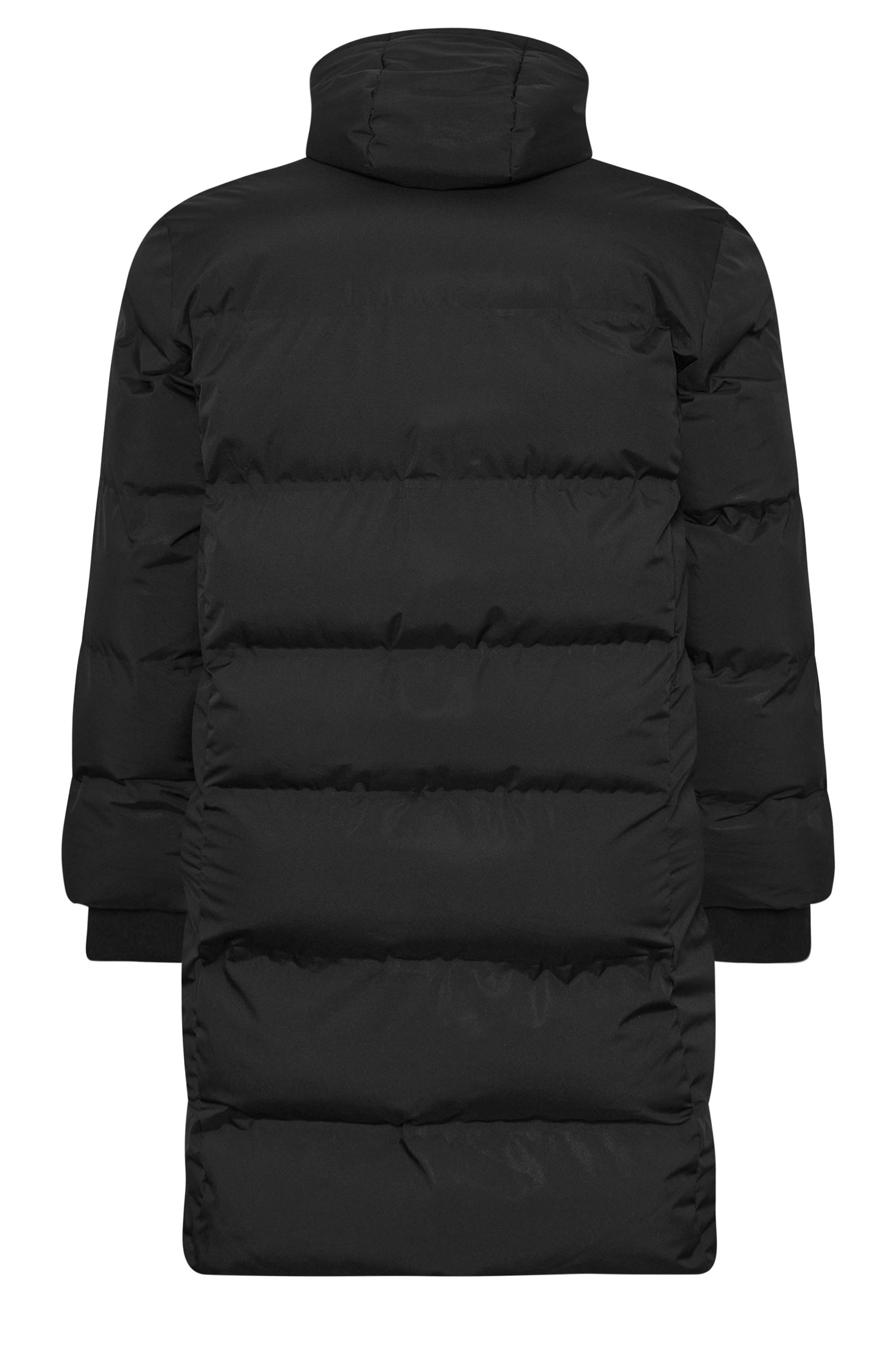 BadRhino Big & Tall Black Seamless Longline Puffer Jacket | BadRhino 6