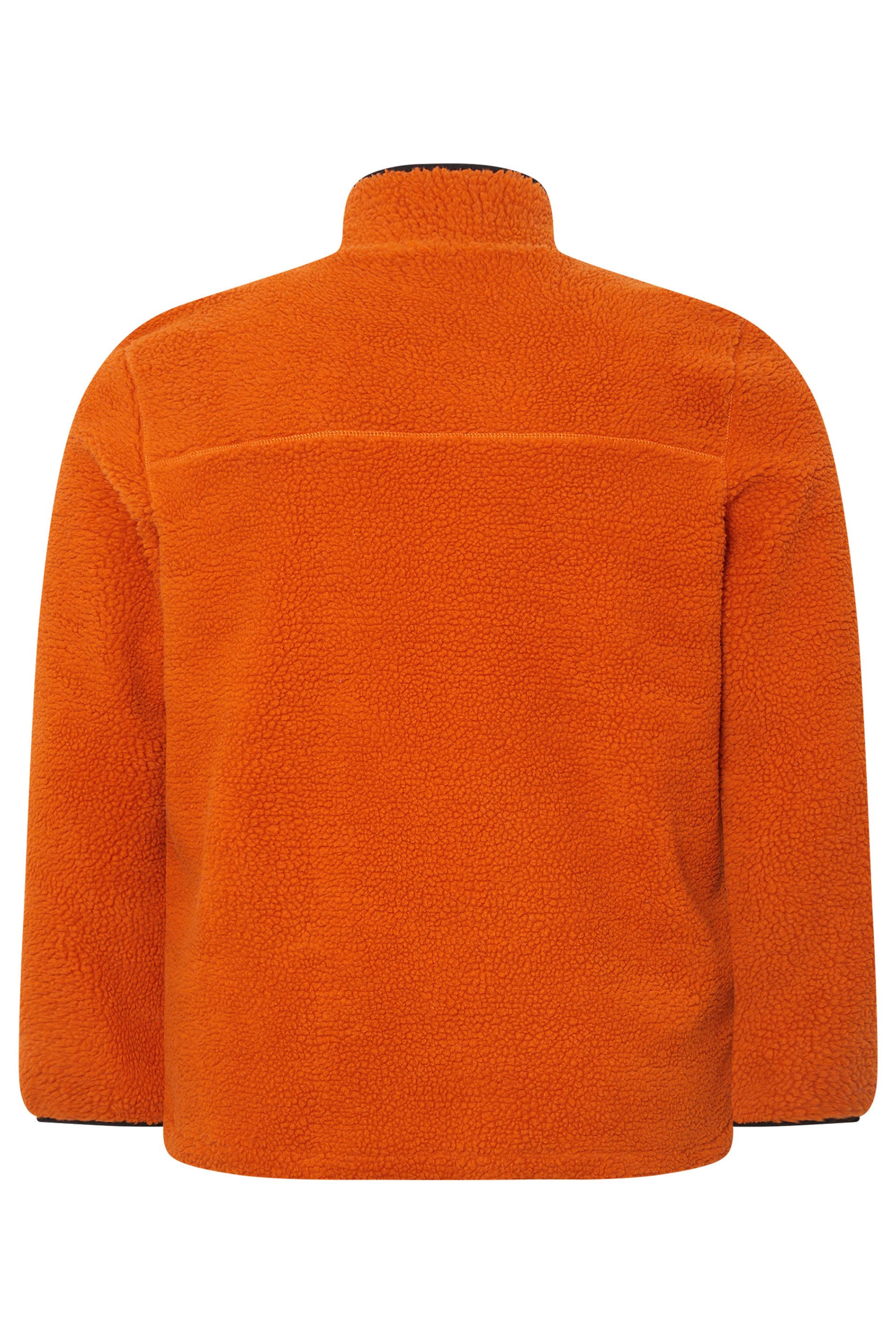 BadRhino Big & Tall Orange Sherpa Quarter Zip Fleece | BadRhino 6