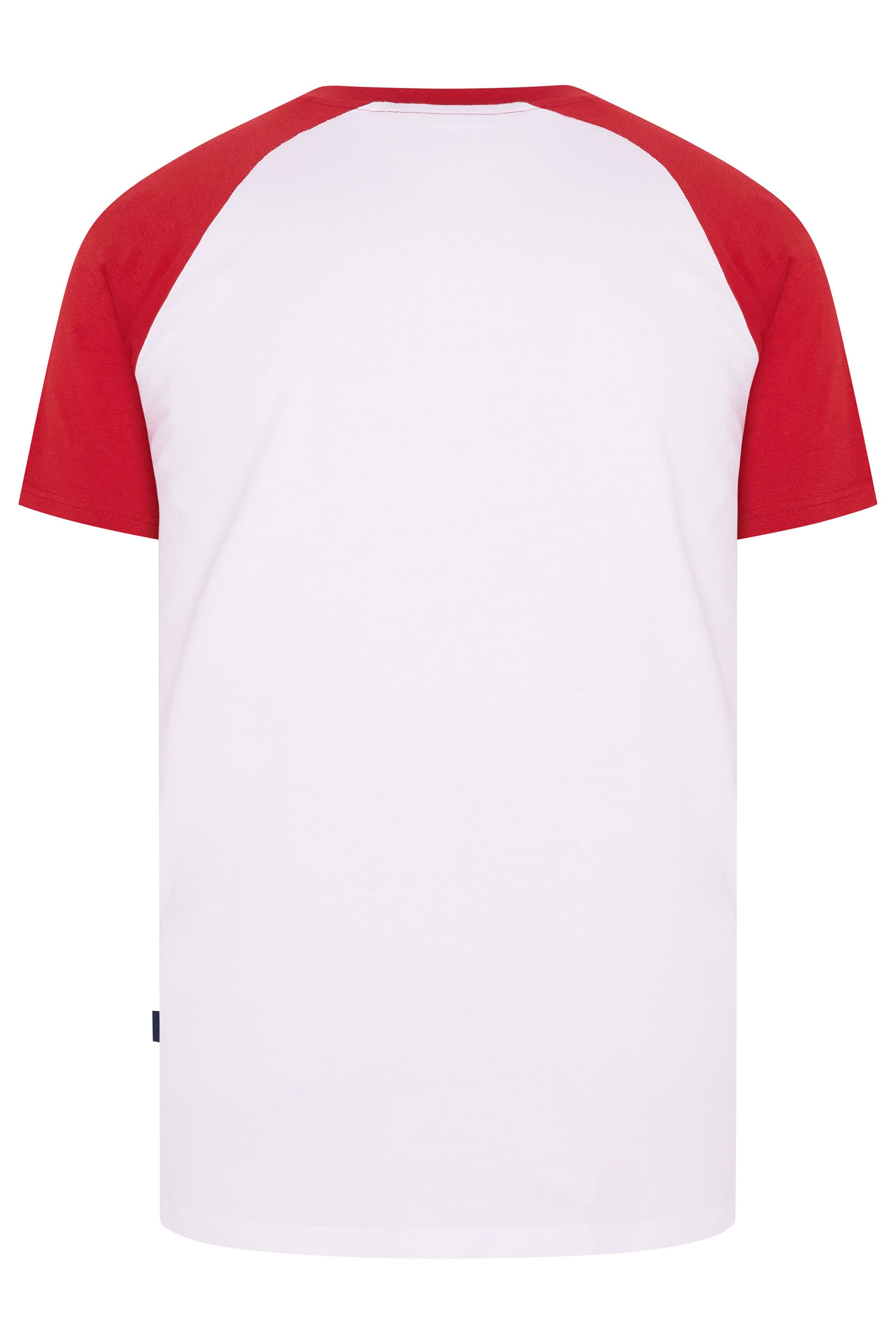 BadRhino Big & Tall Red & White Extra Long Raglan T-Shirt | BadRhino 6