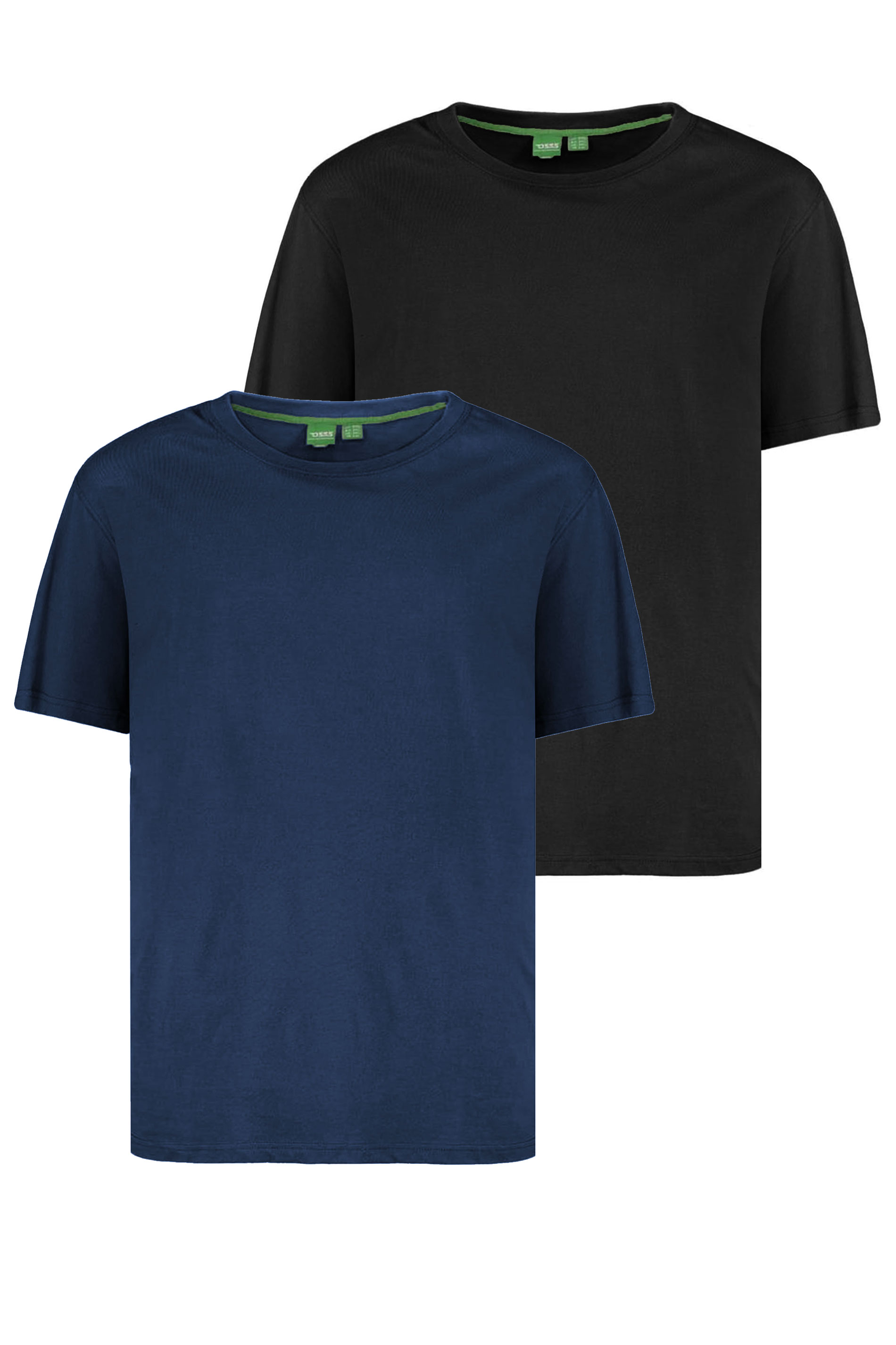D555 Navy Blue & Black 2 Pack T-Shirts | BadRhino 3