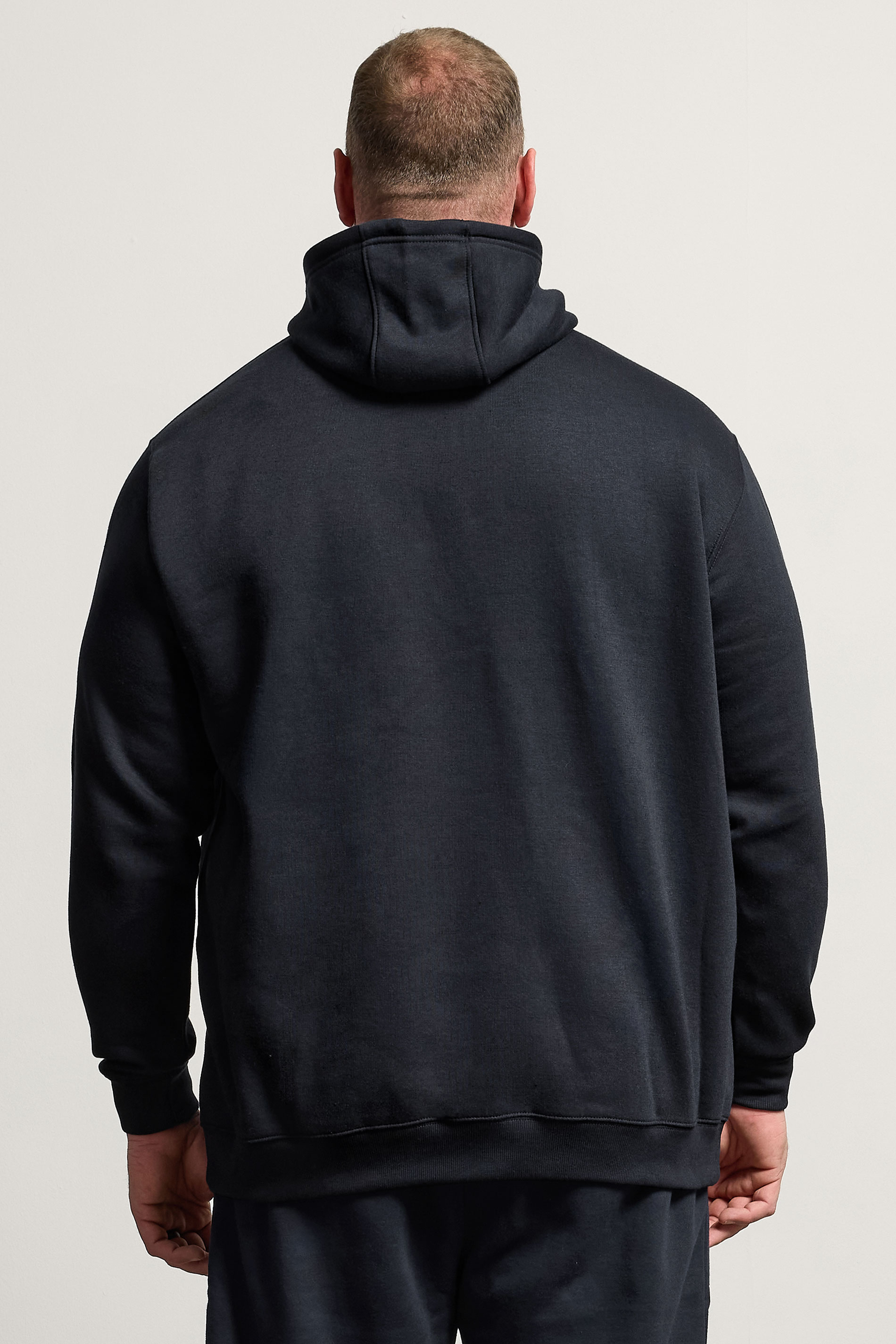 BadRhino Big & Tall Navy Blue Front Pocket Hoodie | BadRhino 2