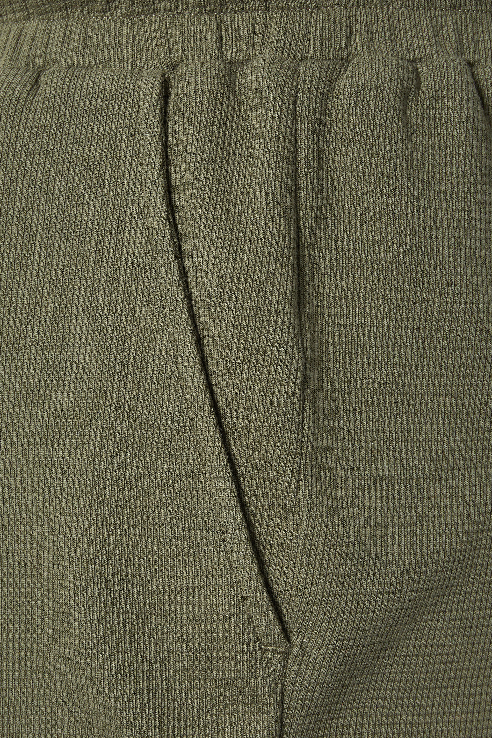 BadRhino Big & Tall Khaki Green Textured Shorts | BadRhino 5