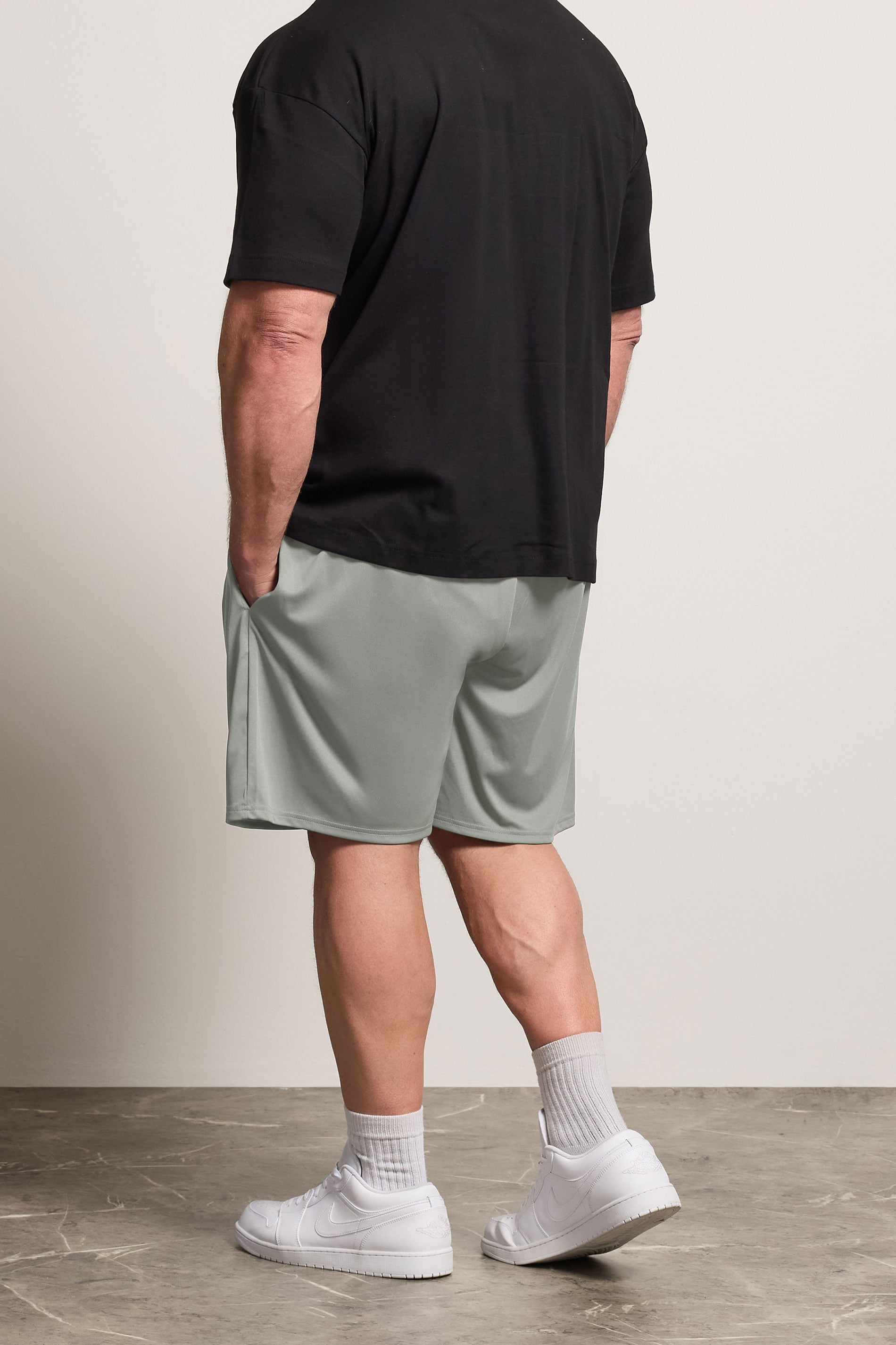 IronRhino Big & Tall Grey Lightweight Performance Shorts | BadRhino 2