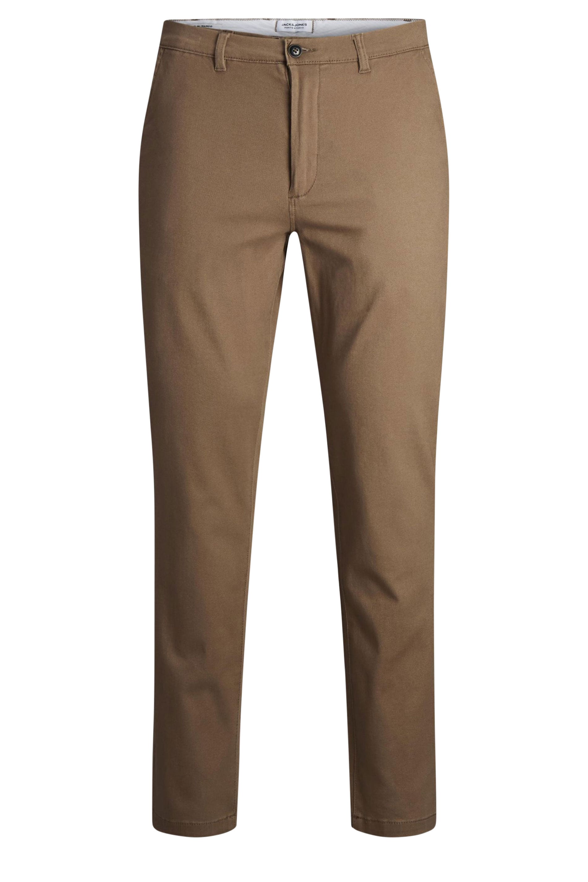 JACK & JONES Big & Tall Otter Brown 'Marco' Chino Trousers | BadRhino 4