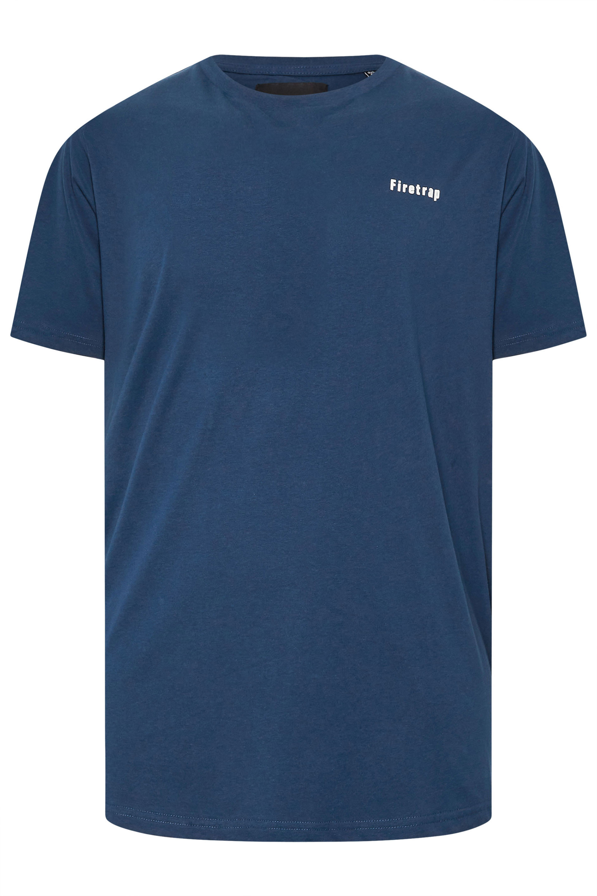 FIRETRAP Big & Tall 3 PACK Khaki Green & Blue T-Shirts | BadRhino 8