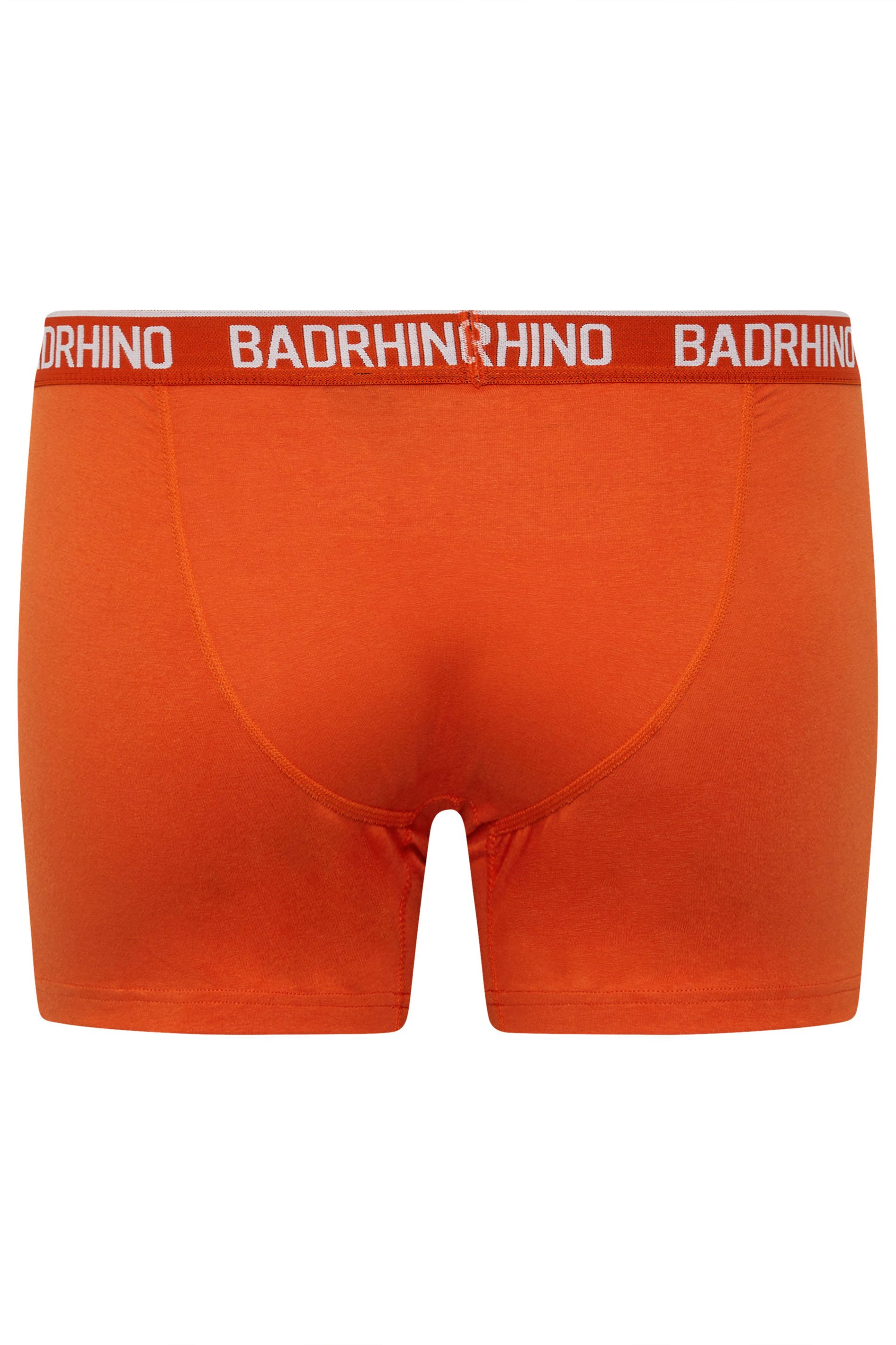 BadRhino 7 PACK Orange & Black Boxers | BadRhino 6