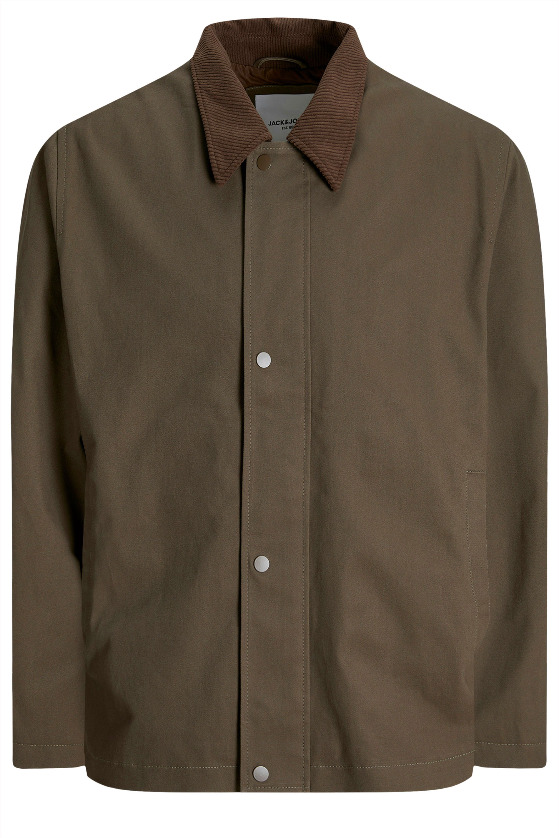 JACK & JONES Big & Tall Brown Grady Worker Jacket | BadRhino 4