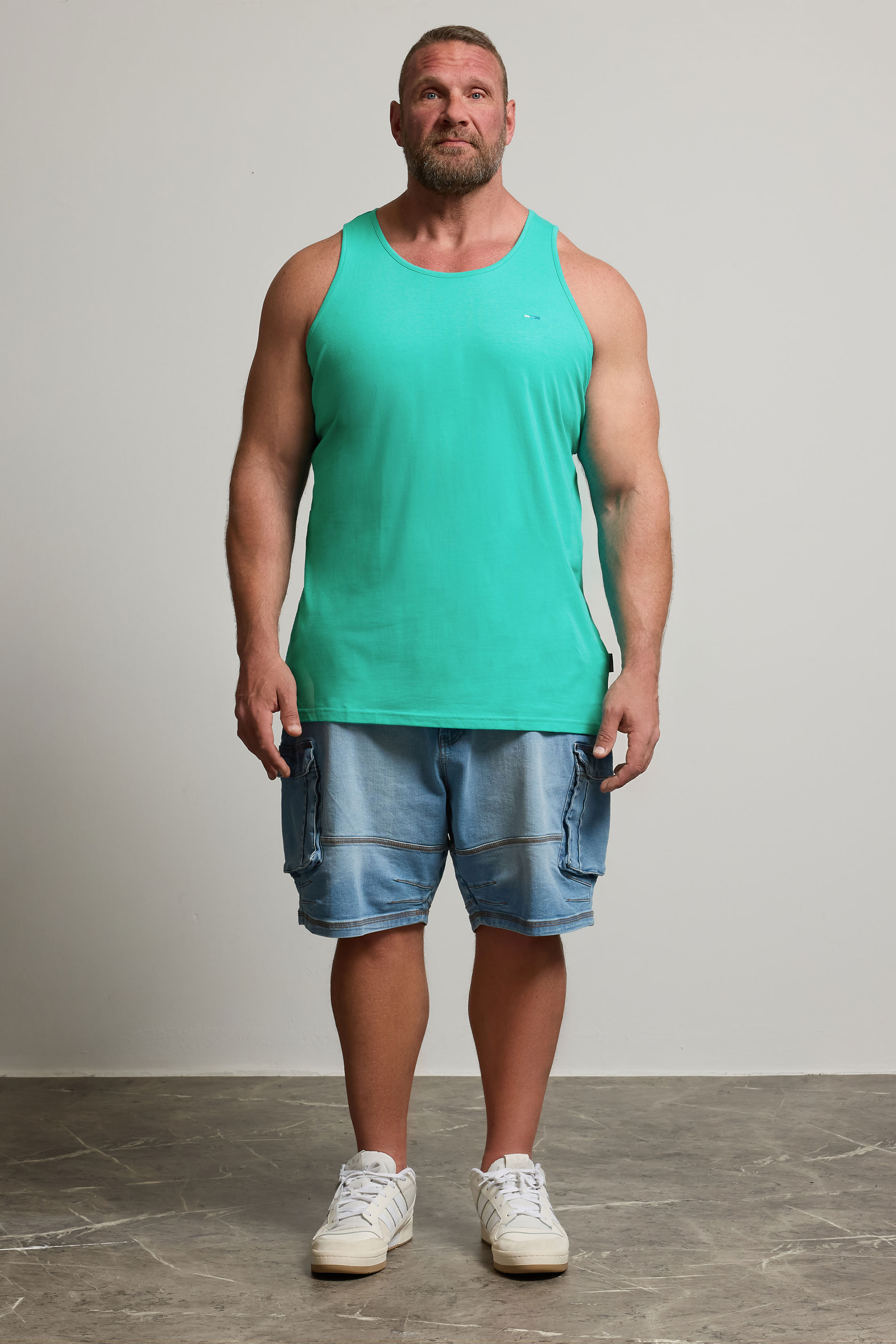 BadRhino Big & Tall Teal Green Vest Top | BadRhino 3