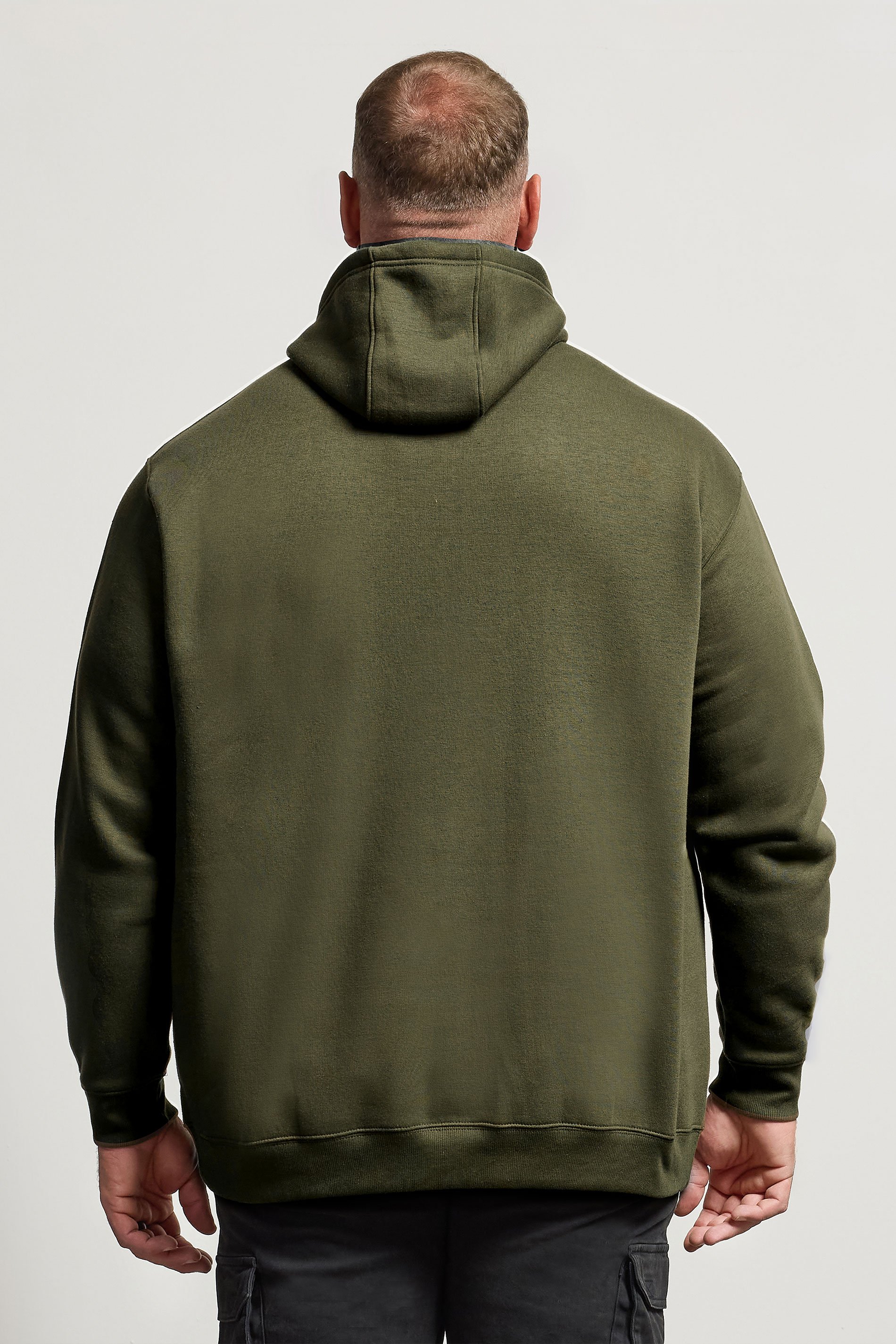 BadRhino Big & Tall Khaki Green Military Print Hoodie | BadRhino 4