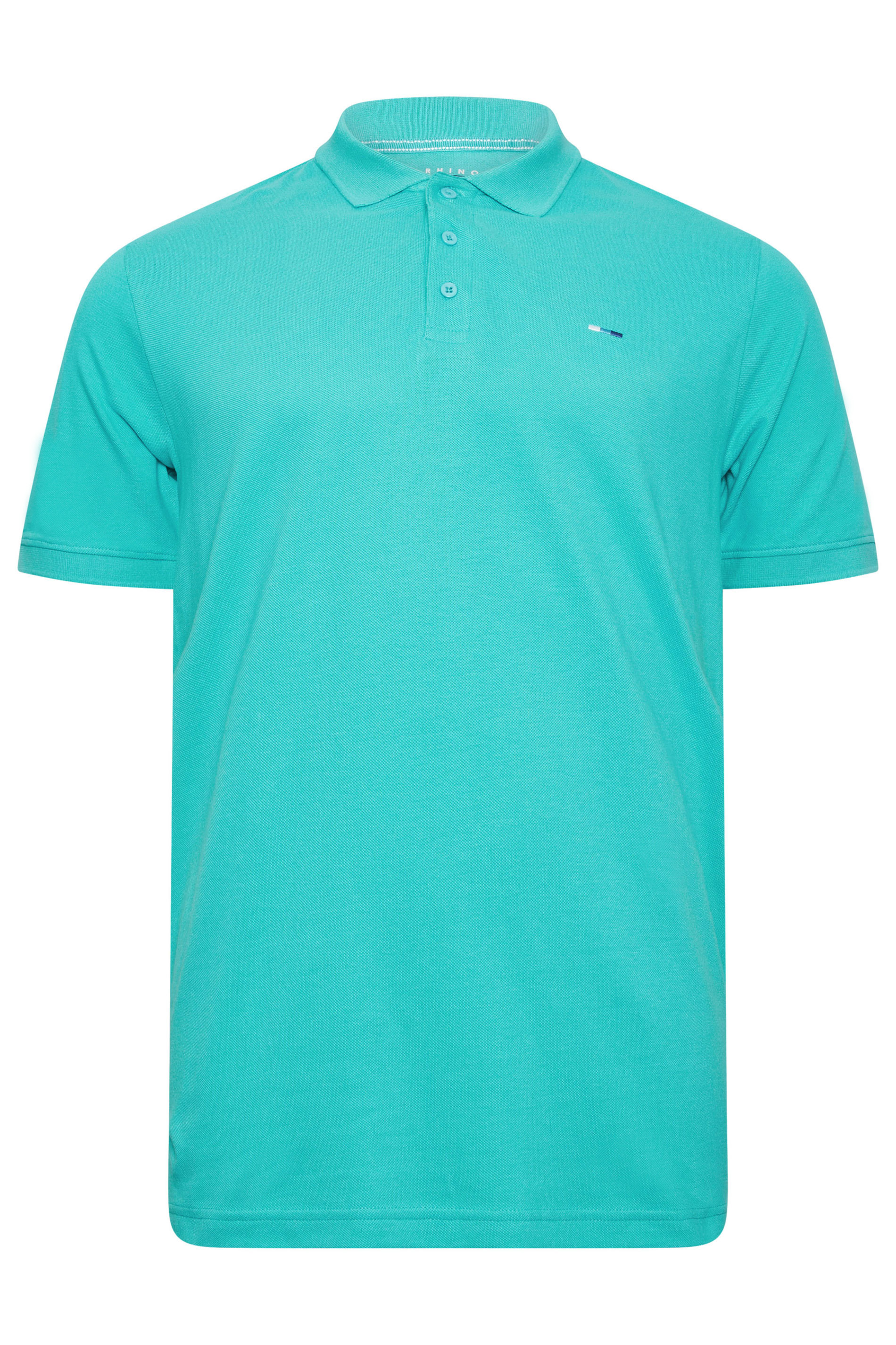 BadRhino Big & Tall 3 PACK Blue/Pink/Teal Polo Shirts | BadRhino 6