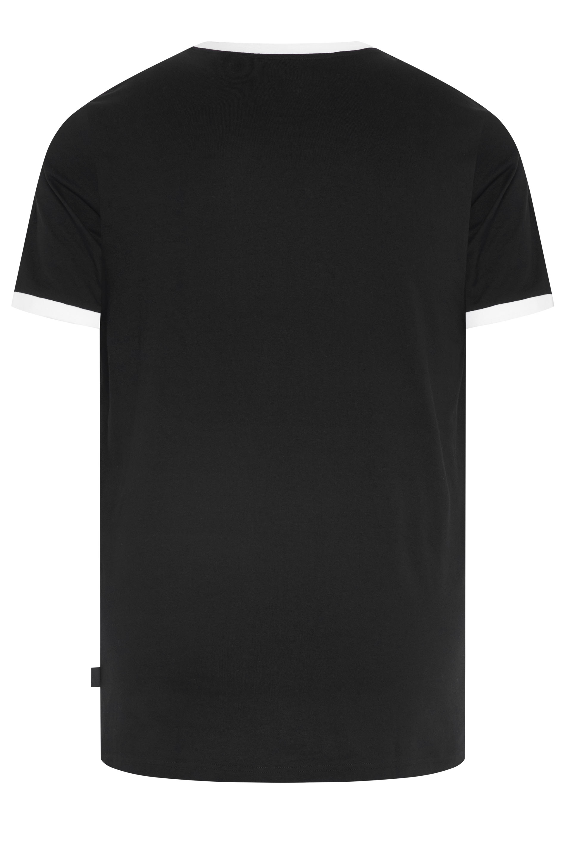 BadRhino Big & Tall Black Extra Long Ringer T-Shirt | BadRhino 6