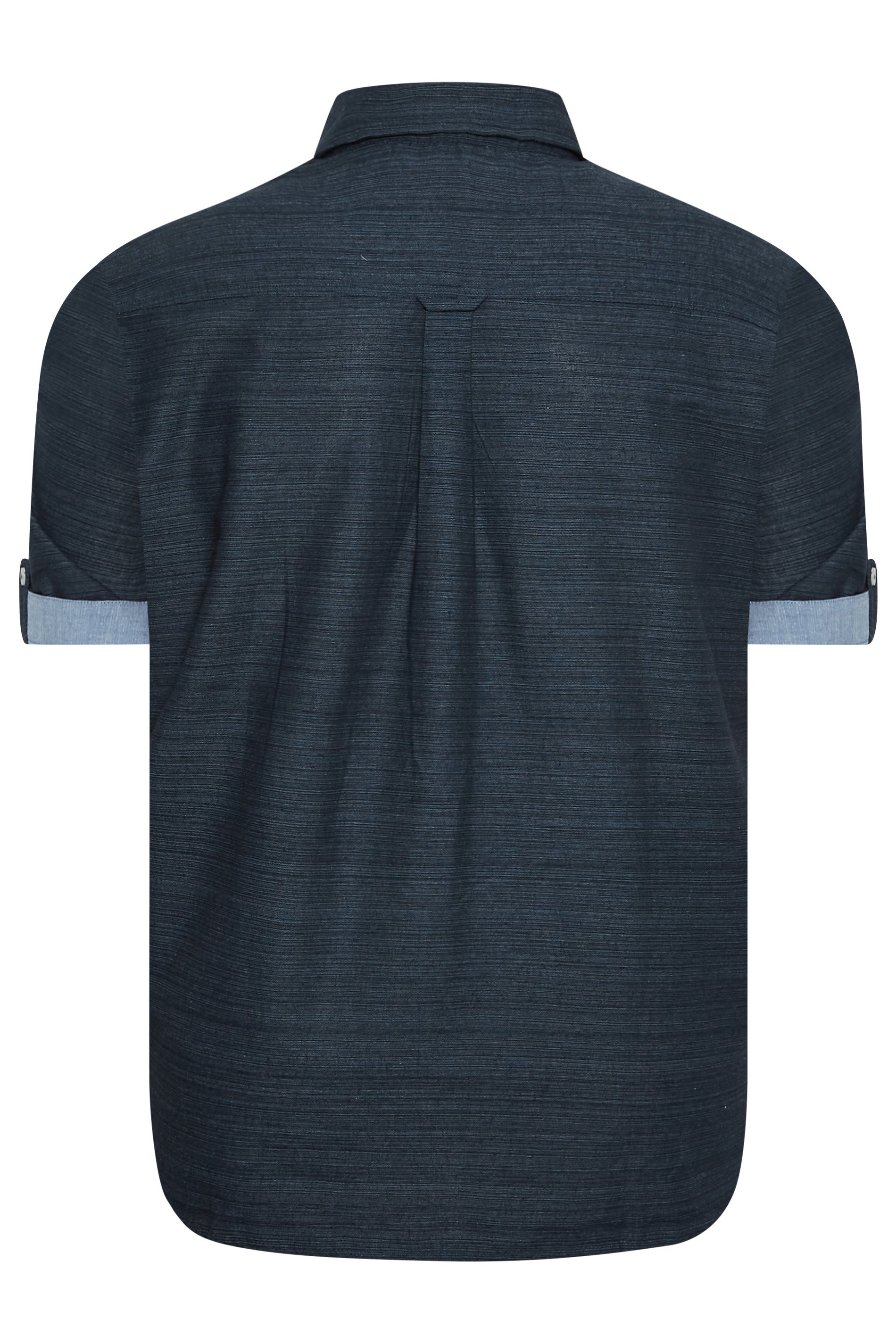BadRhino Big & Tall Navy Blue Cotton Slub Shirt | BadRhino 8