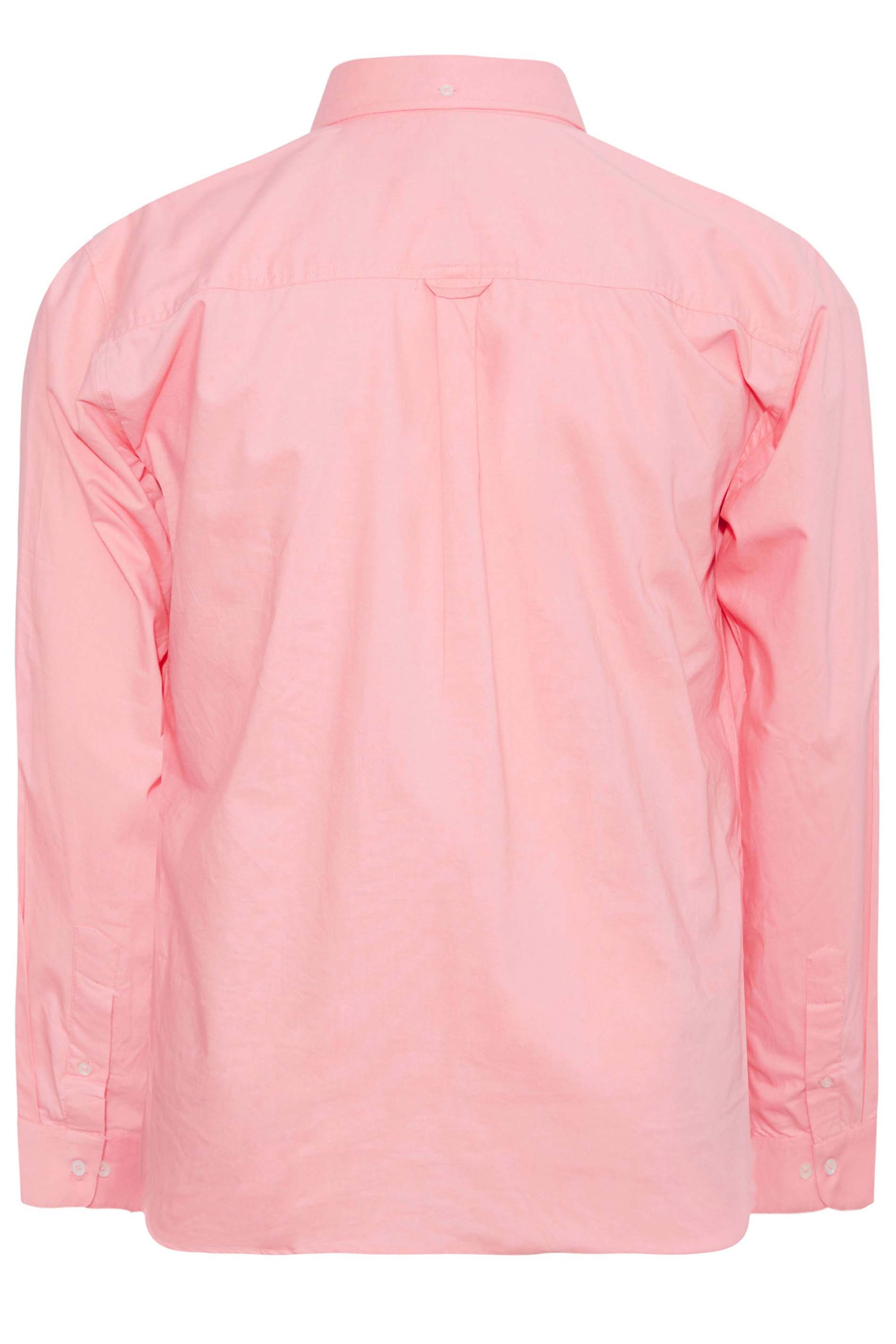BadRhino Pink Essential Long Sleeve Oxford Shirt | BadRhino 4