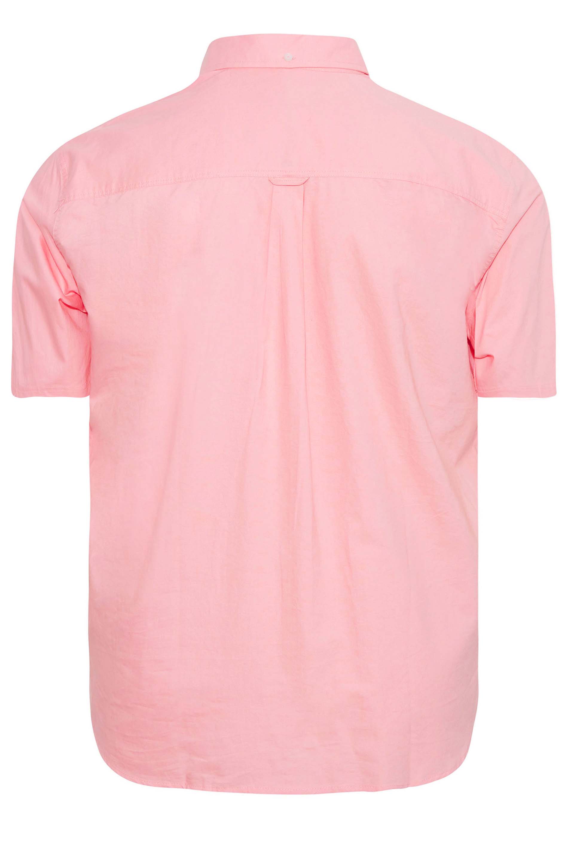 BadRhino Pink Essential Short Sleeve Oxford Shirt | BadRhino 4