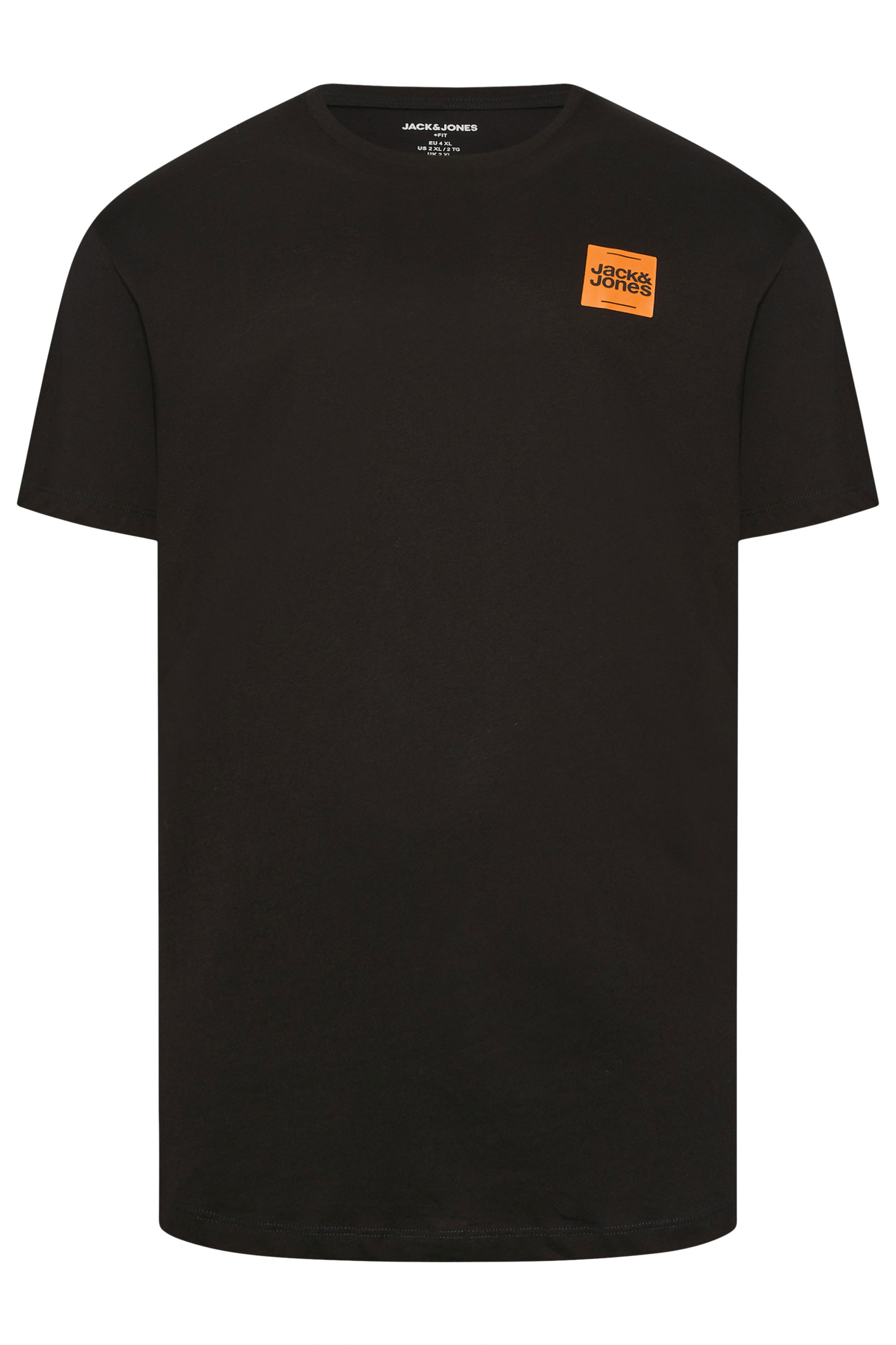 JACK & JONES Big & Tall 3 Pack Green, Navy Blue & Black Logo T-Shirts | BadRhino 8