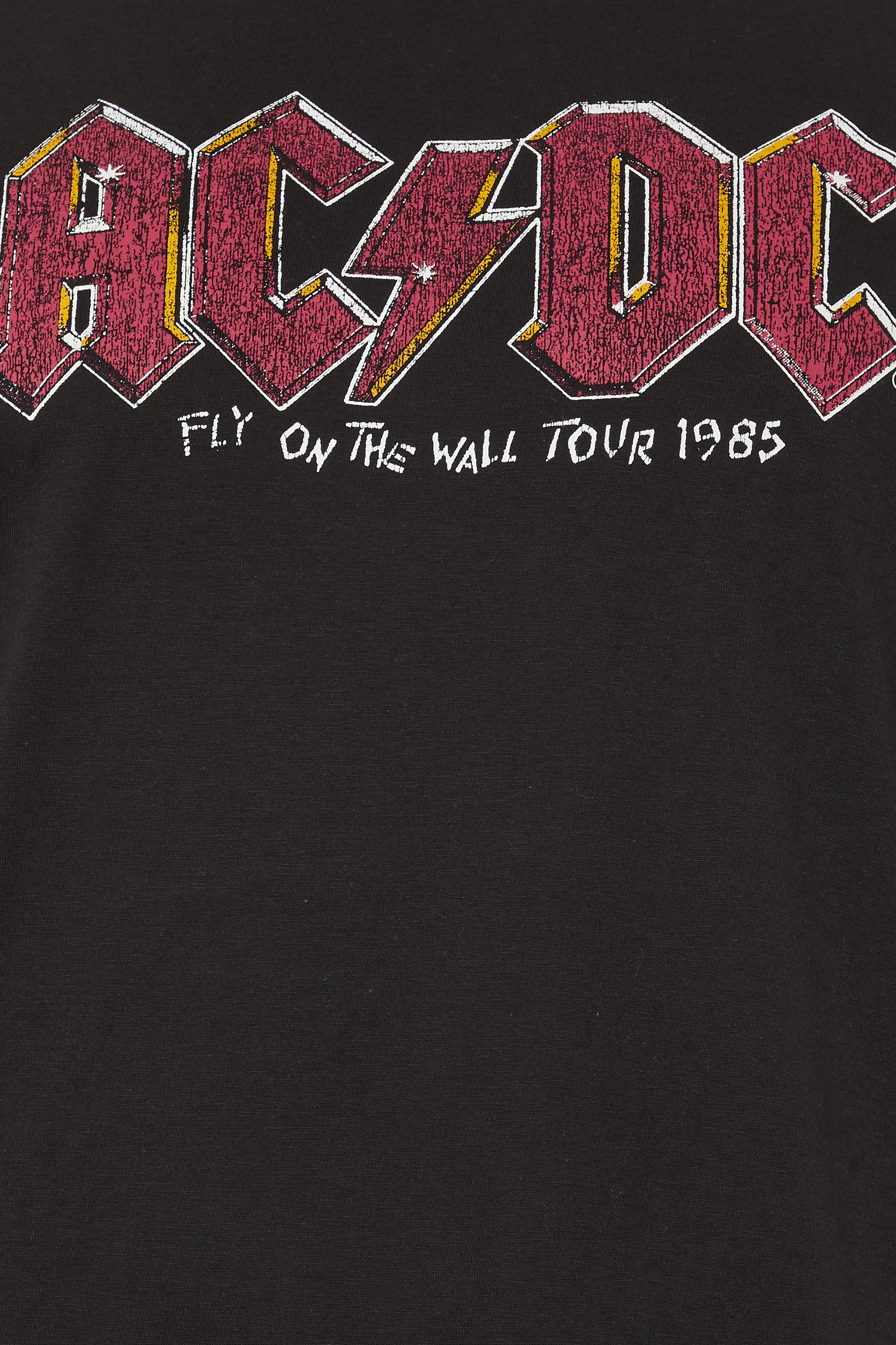 D555 Big & Tall Black 'ACDC' Logo Graphic T-Shirt | BadRhino 4