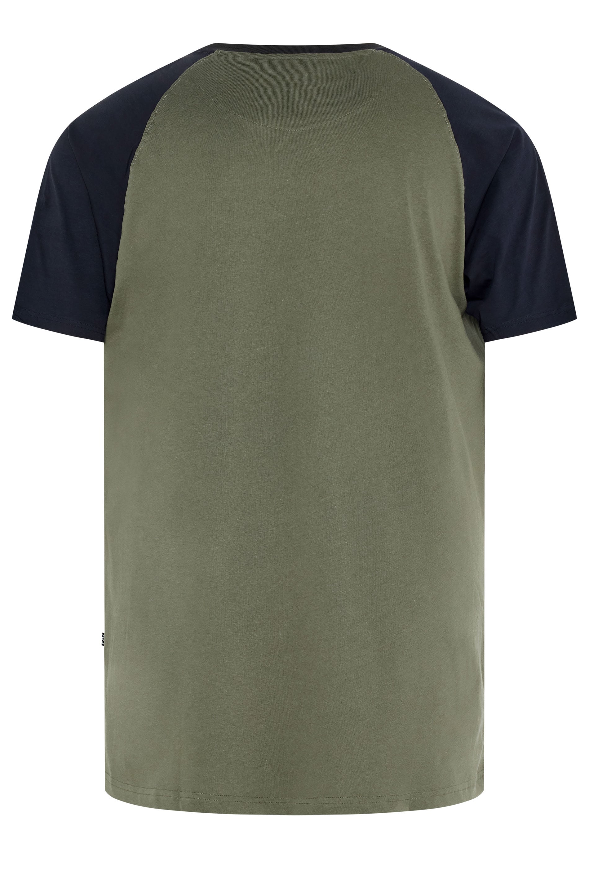 KAM Big & Tall Green Raglan Graphic Print T-Shirt | BadRhino 2