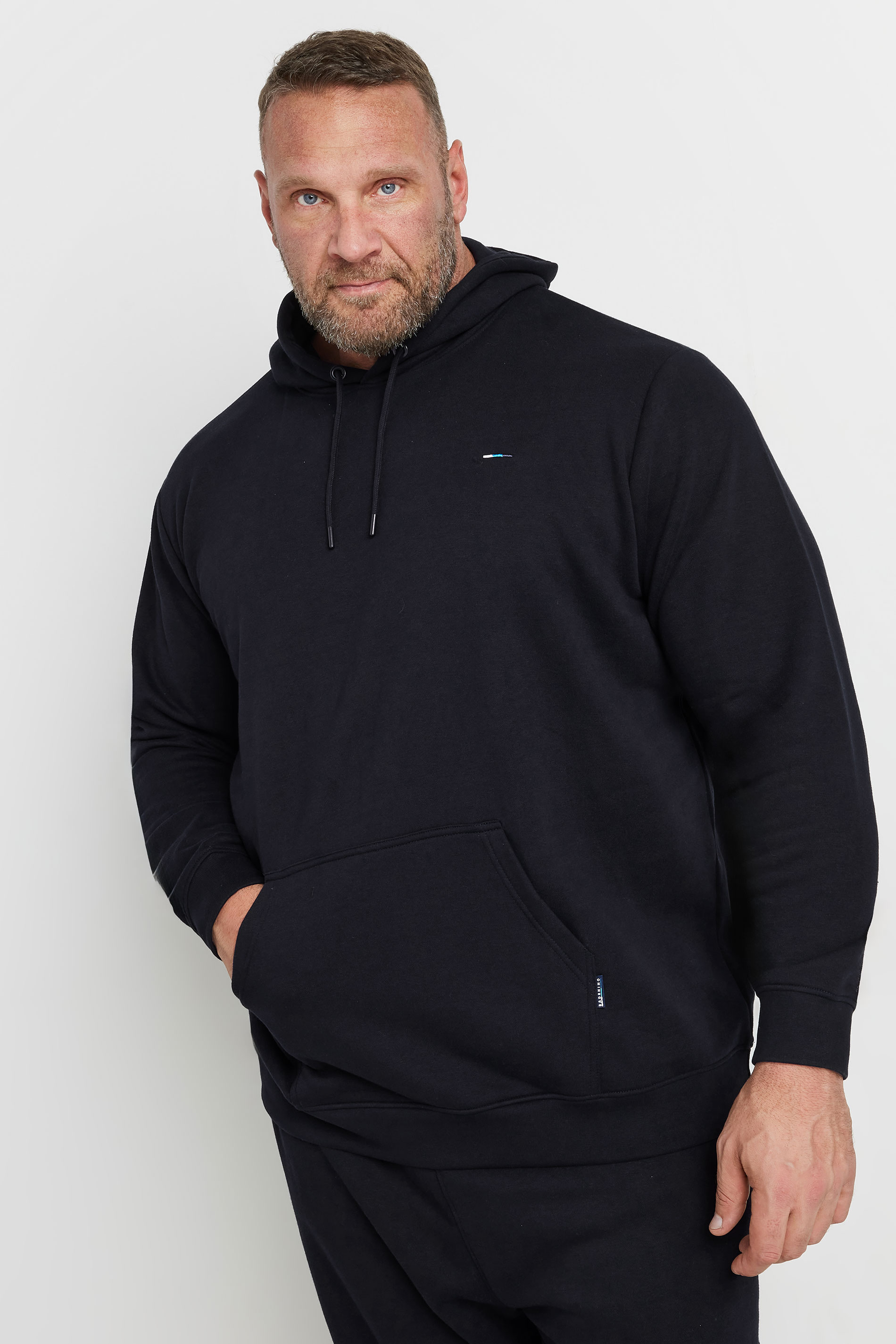 BadRhino Big & Tall Navy Blue Hoodie & Cargo Jogger Set | BadRhino 2