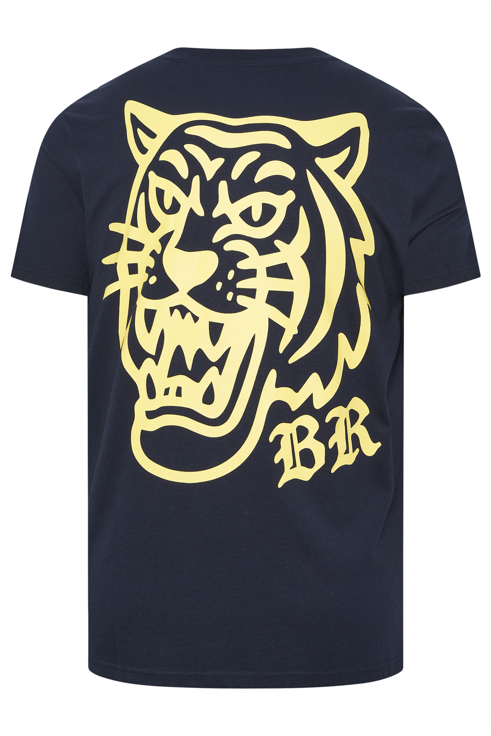 BadRhino Big & Tall Navy Blue Panther Graphic T-Shirt | BadRhino 2