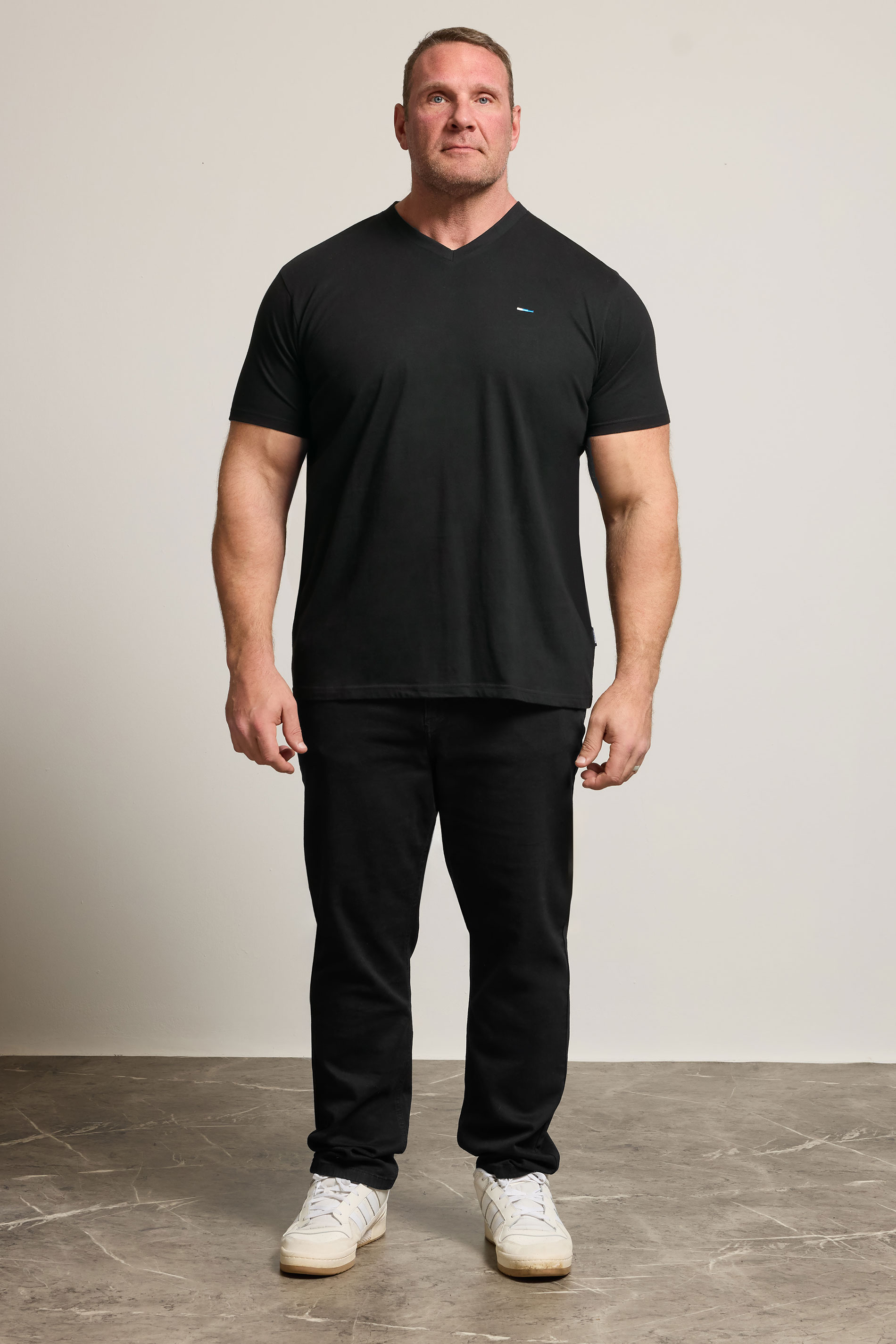 BadRhino Big & Tall Black/Red/Green/Blue/Navy Blue 5 Pack V-Neck T-Shirts | BadRhino 3