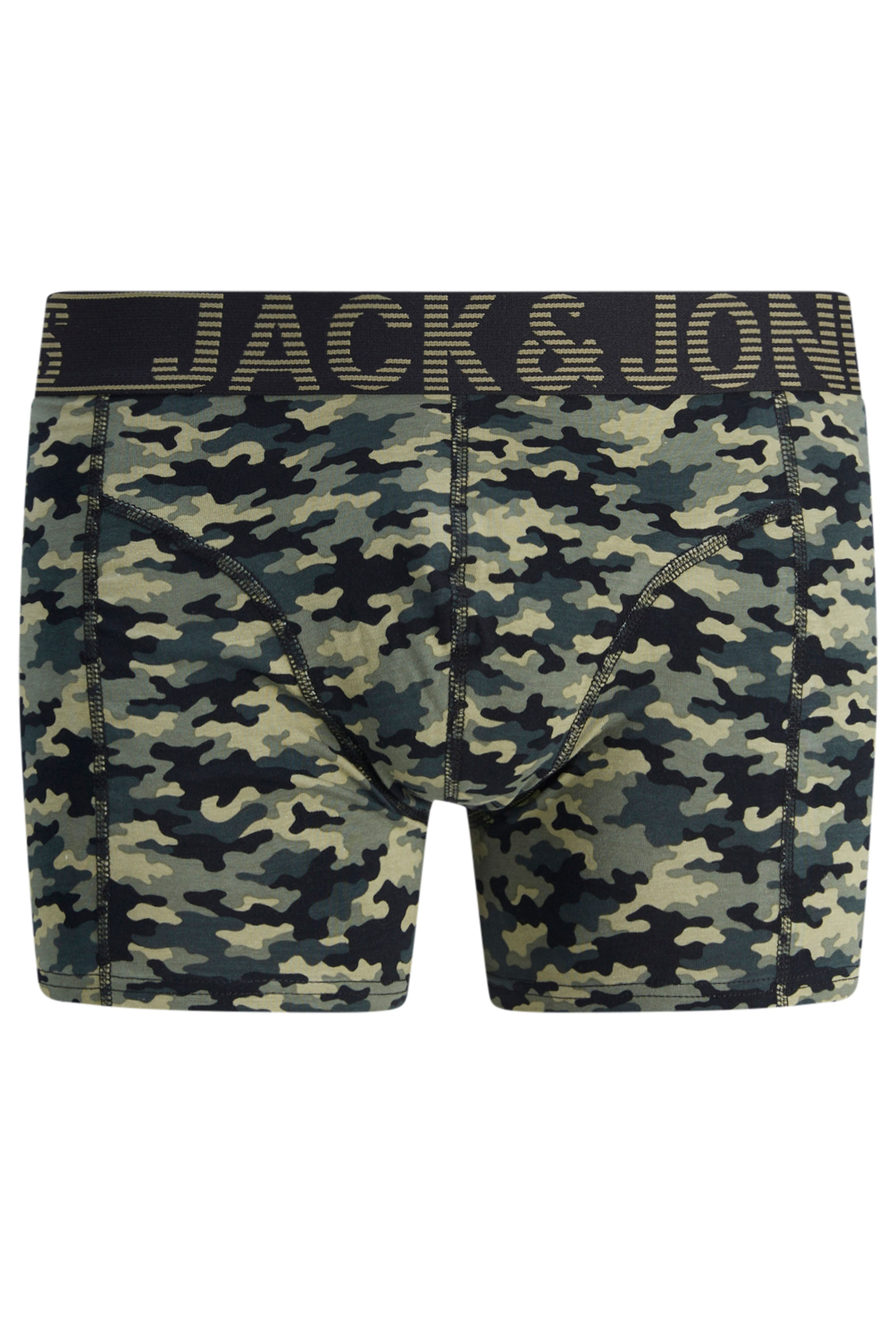 JACK & JONES Big & Tall Black 'Danny' 3 Pack Boxers | BadRhino 5