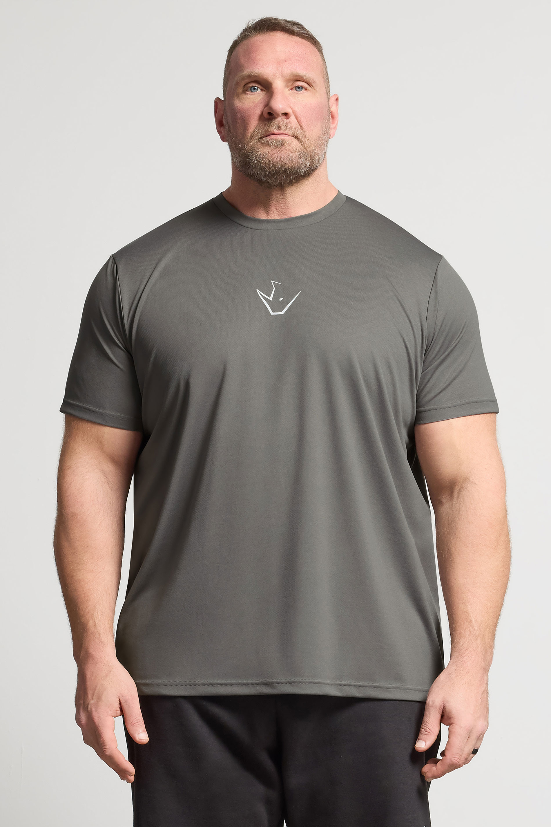 IronRhino Big & Tall Grey Performance T-Shirt | BadRhino 1