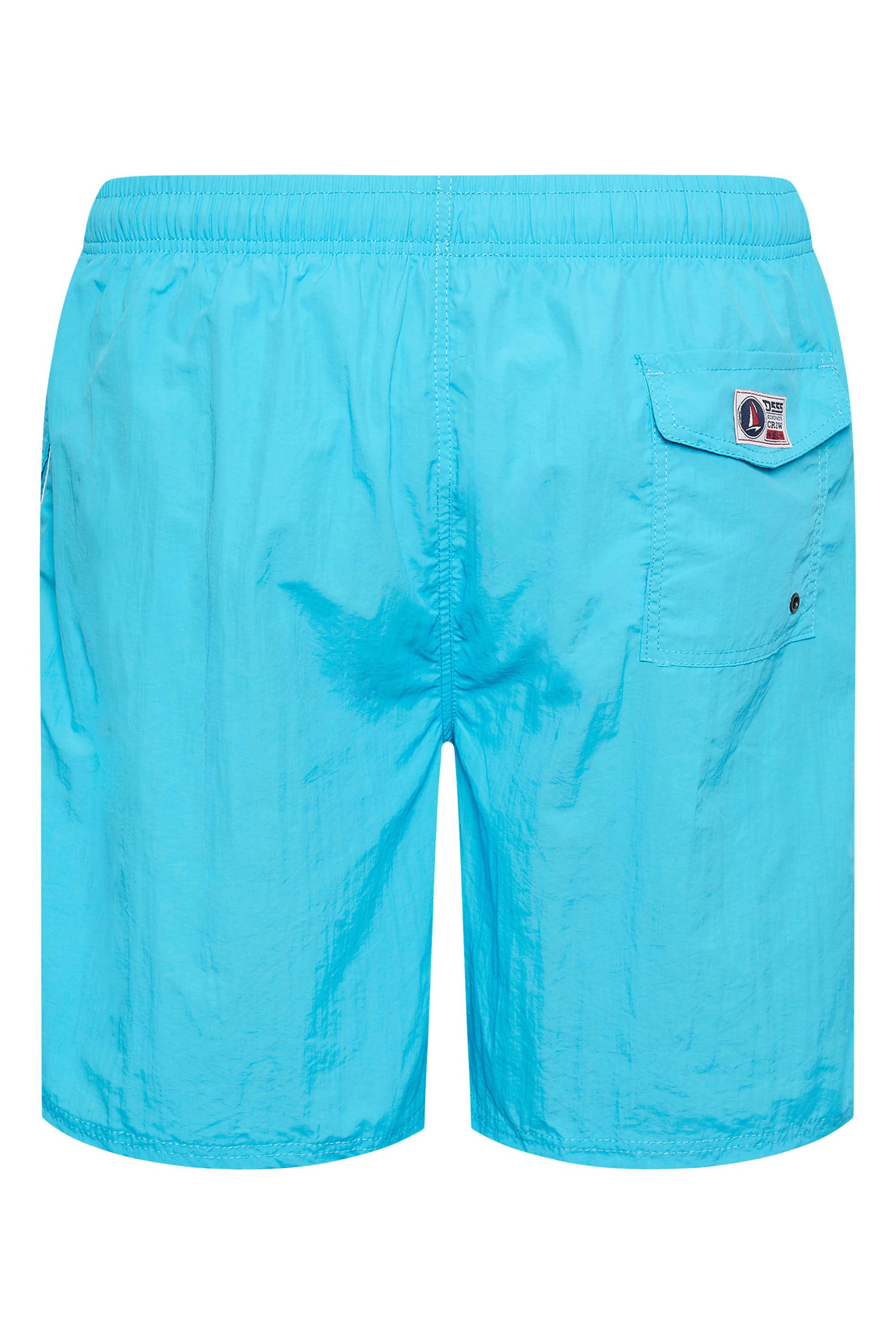 D555 Aqua Blue Swim Shorts | BadRhino