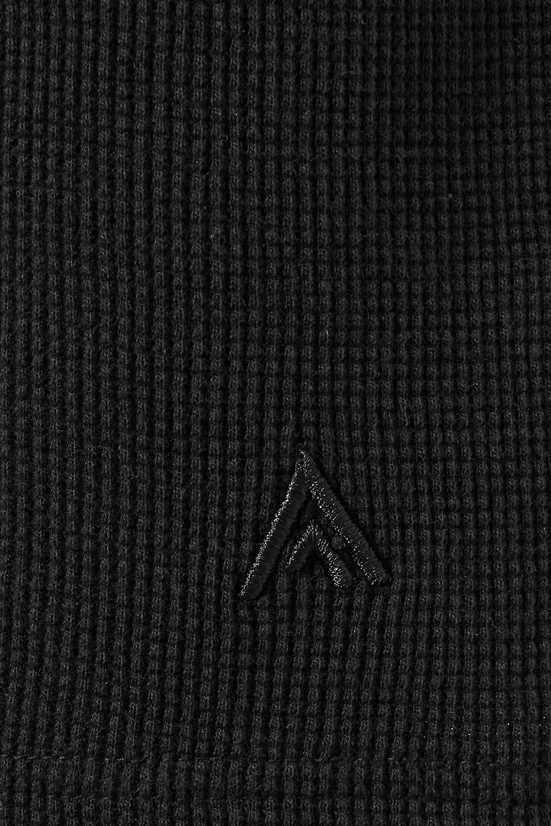 STUDIO A Big & Tall Black Waffle Textured Shorts | BadRhino 3