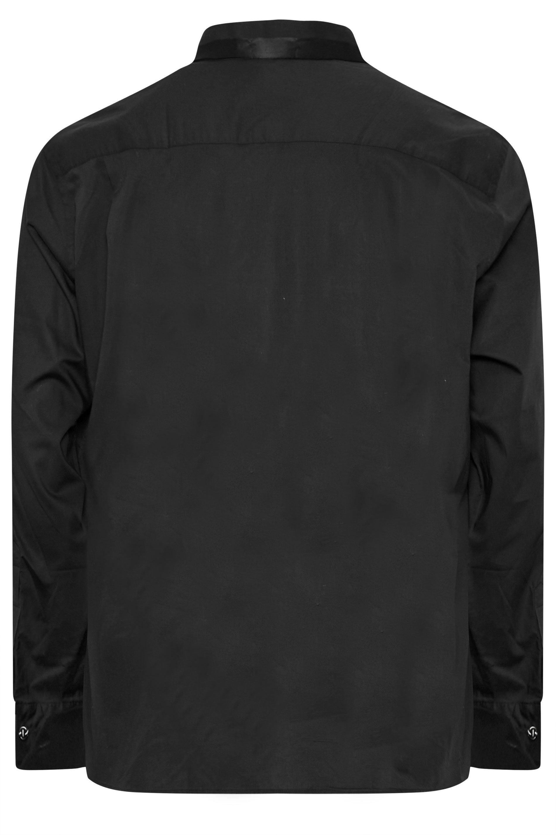 BadRhino Big & Tall Black Wing Collar Formal Shirt | BadRhino 5