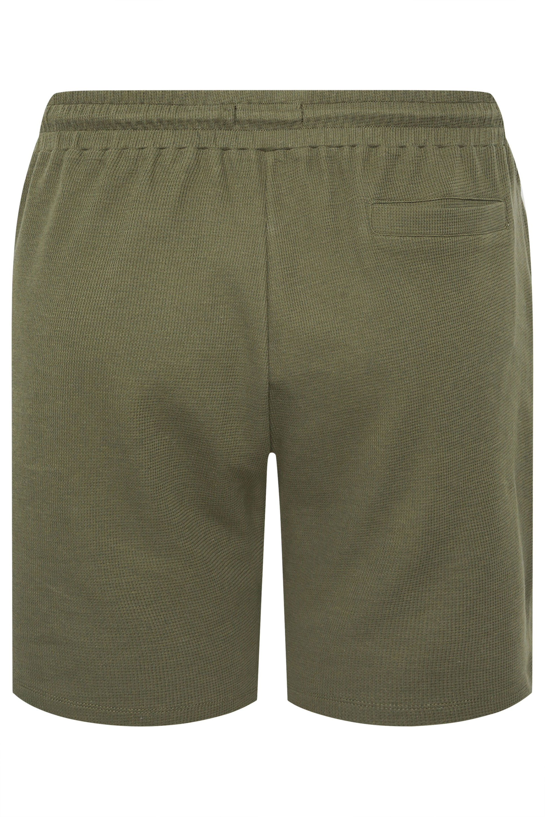 BadRhino Big & Tall Khaki Green Textured Shorts | BadRhino 7