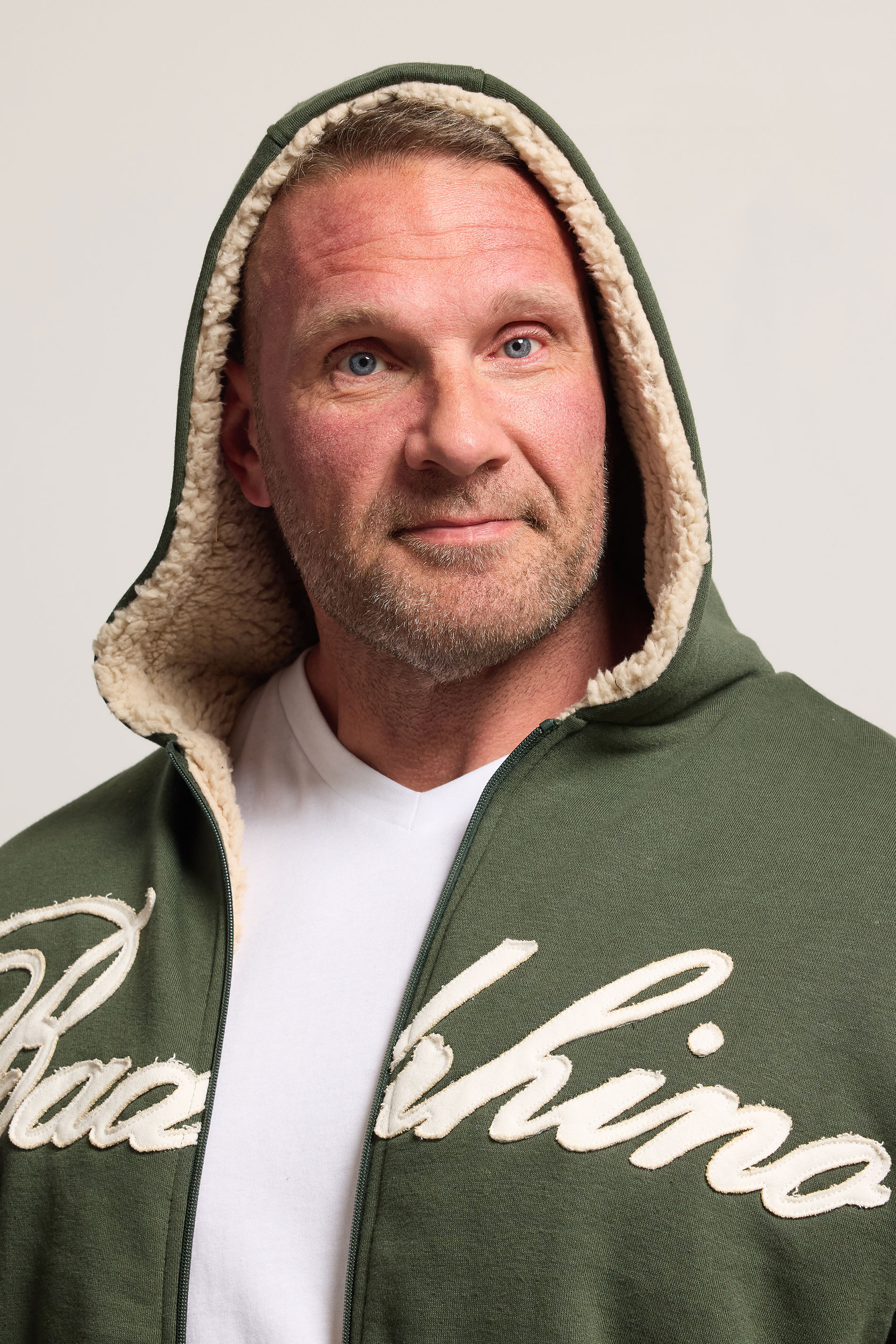 BadRhino Big & Tall Dark Green Borg Lined Zip Through Hoodie | BadRhino 4