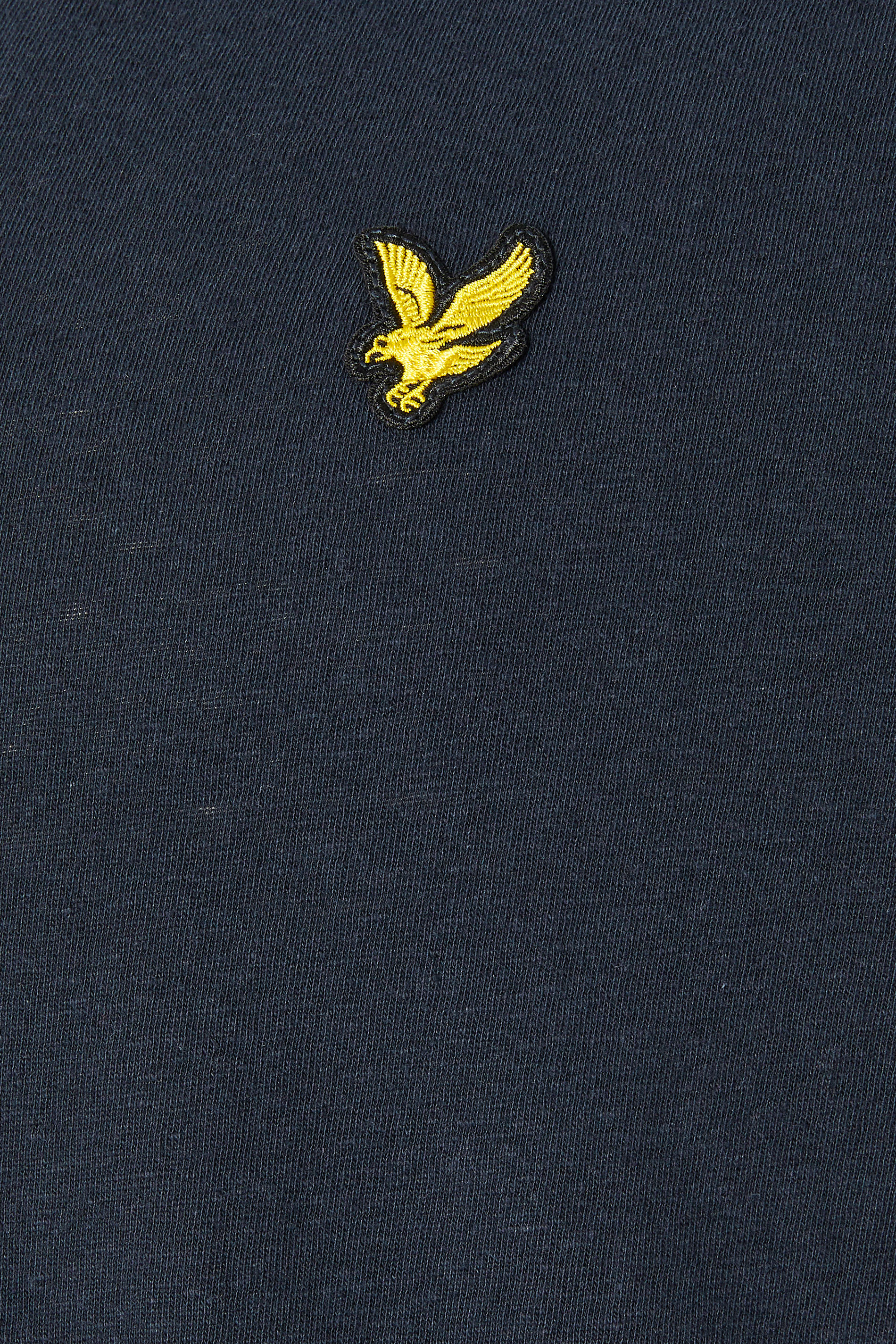 LYLE & SCOTT Big & Tall Navy Blue Linen Revere Polo Shirt | BadRhino 3