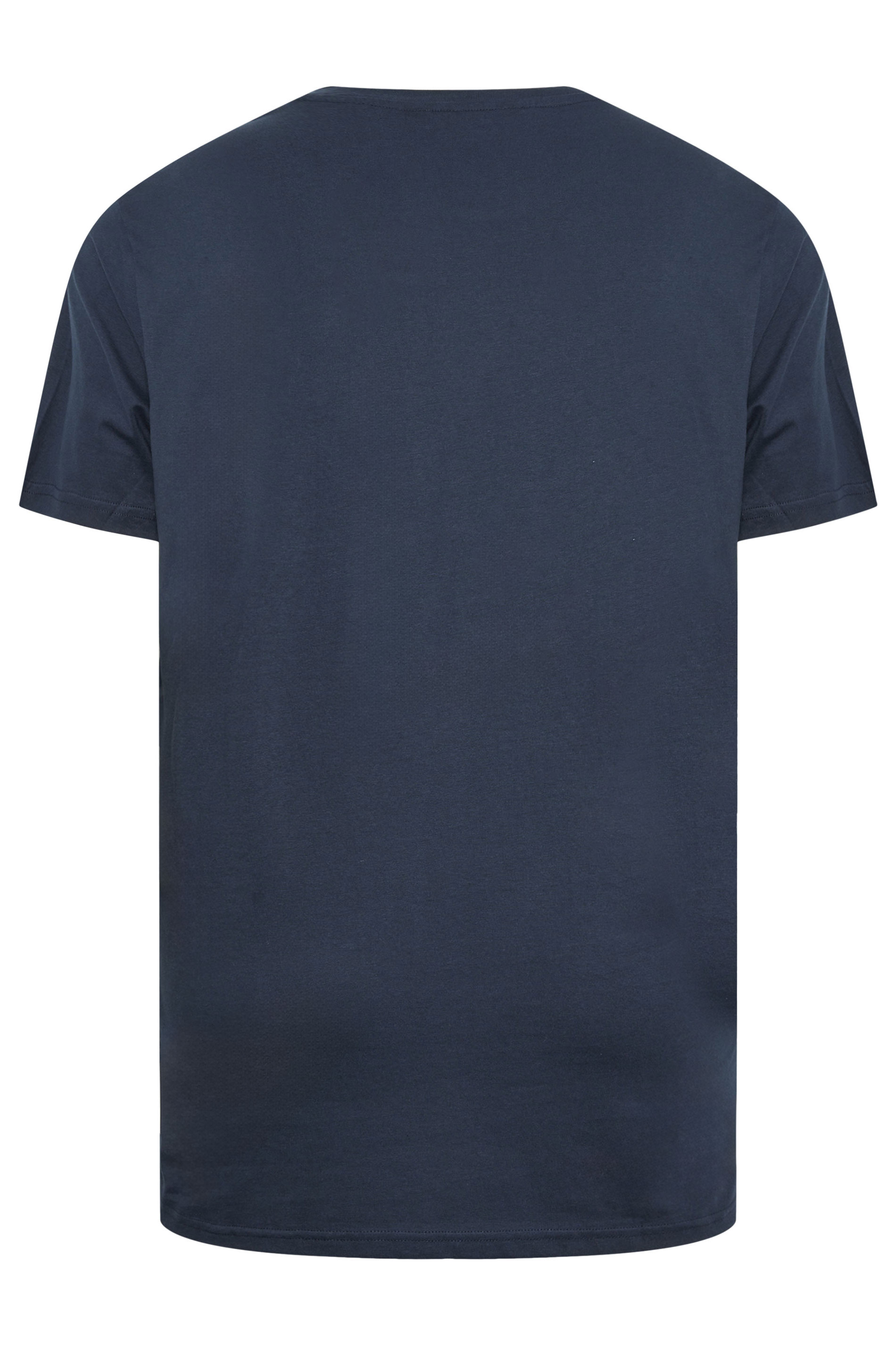 BEN SHERMAN Big & Tall Navy Blue Core Stripe T-Shirt | BadRhino 3