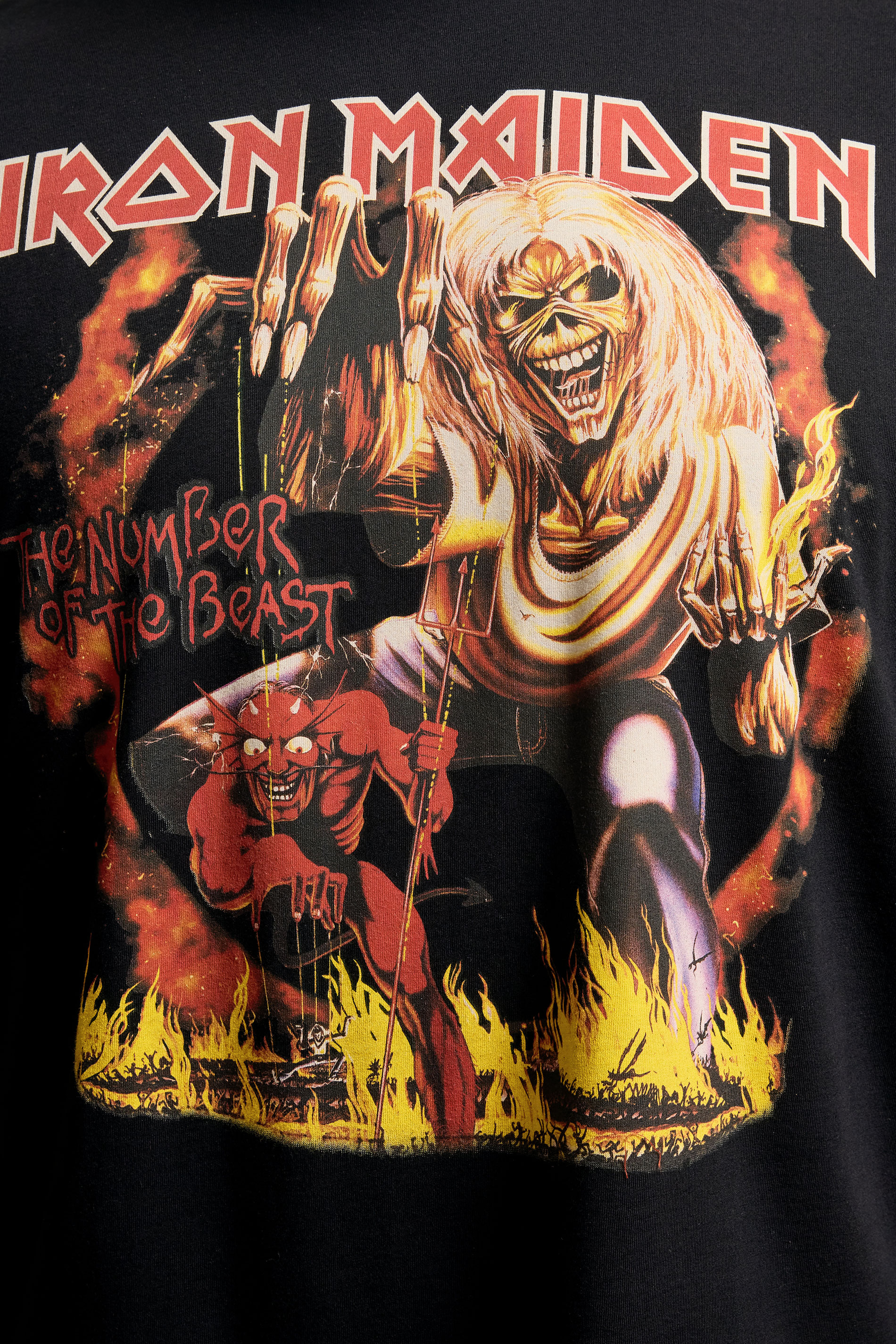 BadRhino Big & Tall Black Iron Maiden Graphic T-Shirt | BadRhino 4