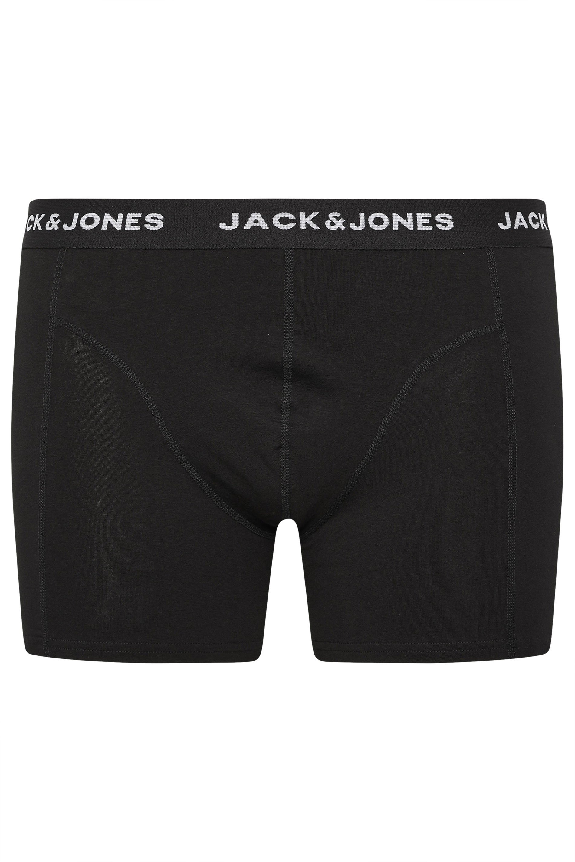 JACK & JONES Big & Tall 5 PACK Green/Blue/Black/Navy/Purple Boxers | BadRhino 7