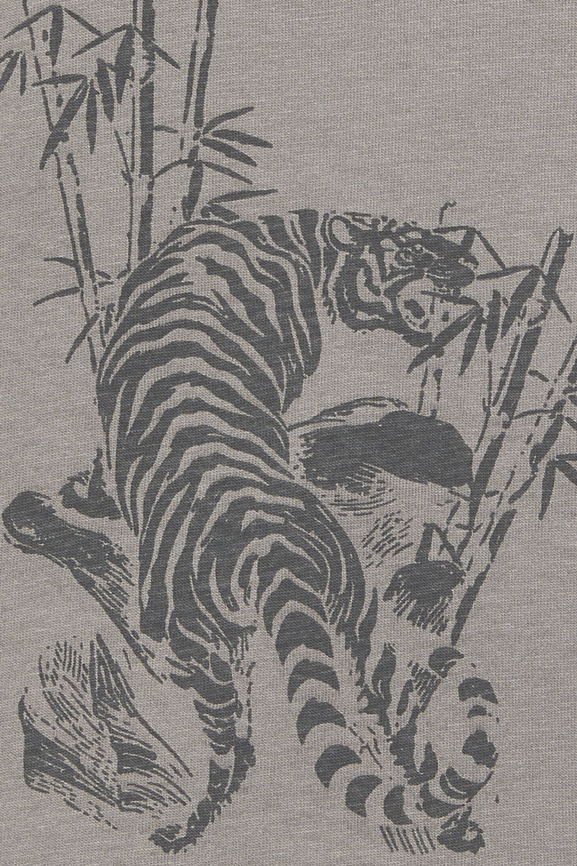 BadRhino Big & Tall Grey Tiger Graphic T-Shirt | BadRhino 7