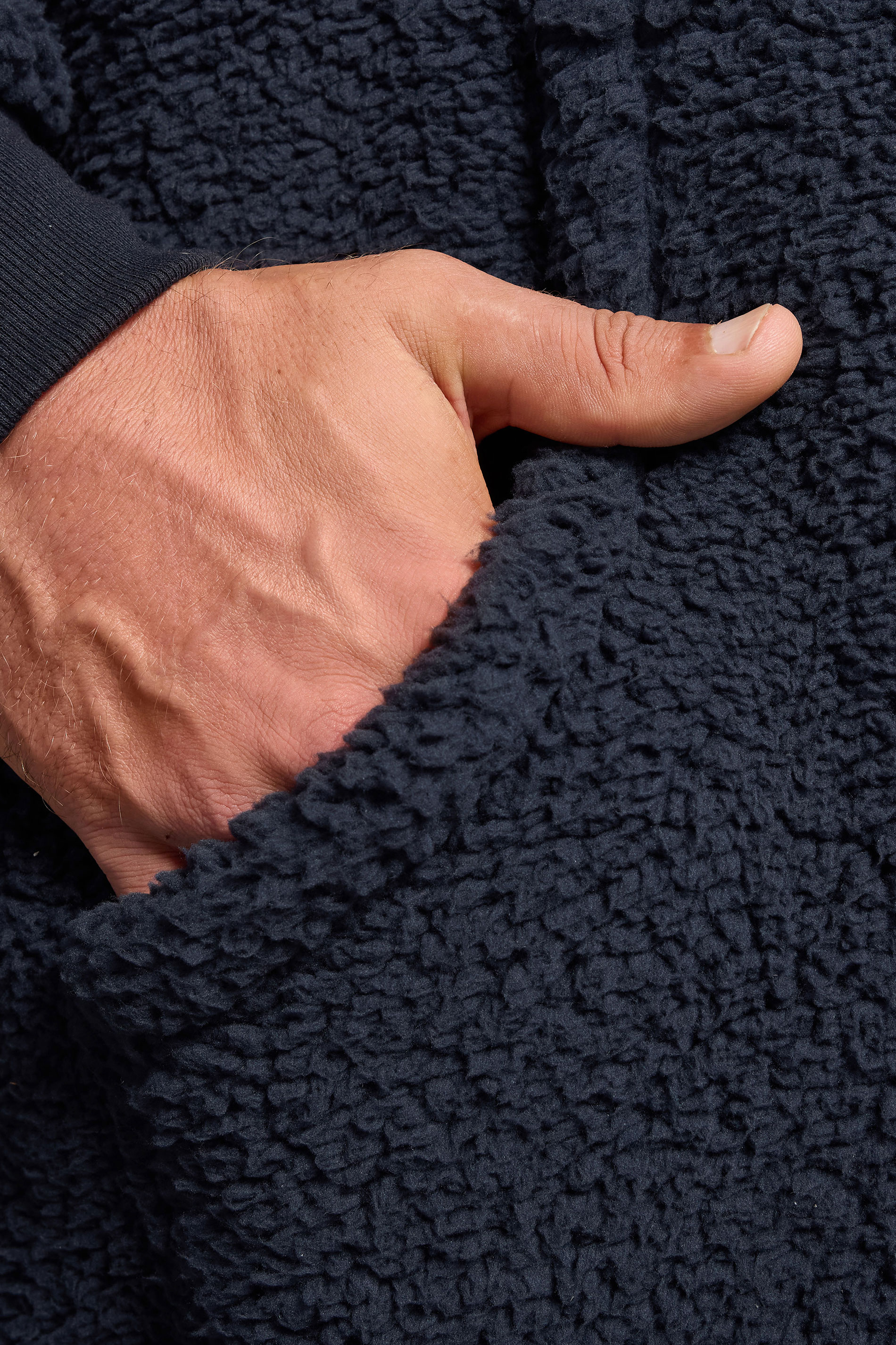 BadRhino Big & Tall Navy Blue Super Soft Blanket Hoodie | BadRhino 5