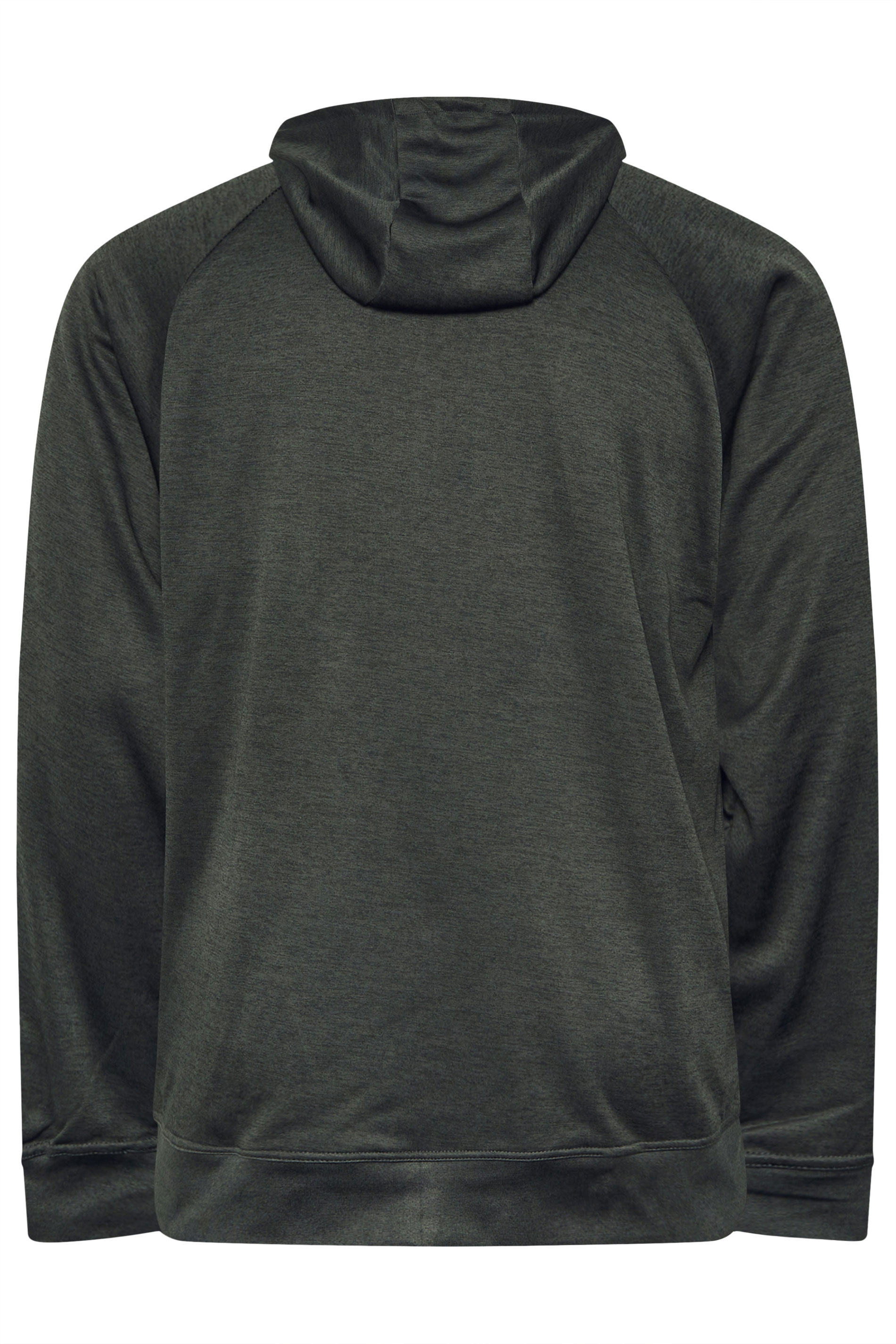 KAM Big & Tall Charcoal Grey Zip Through Hoodie | BadRhino 5