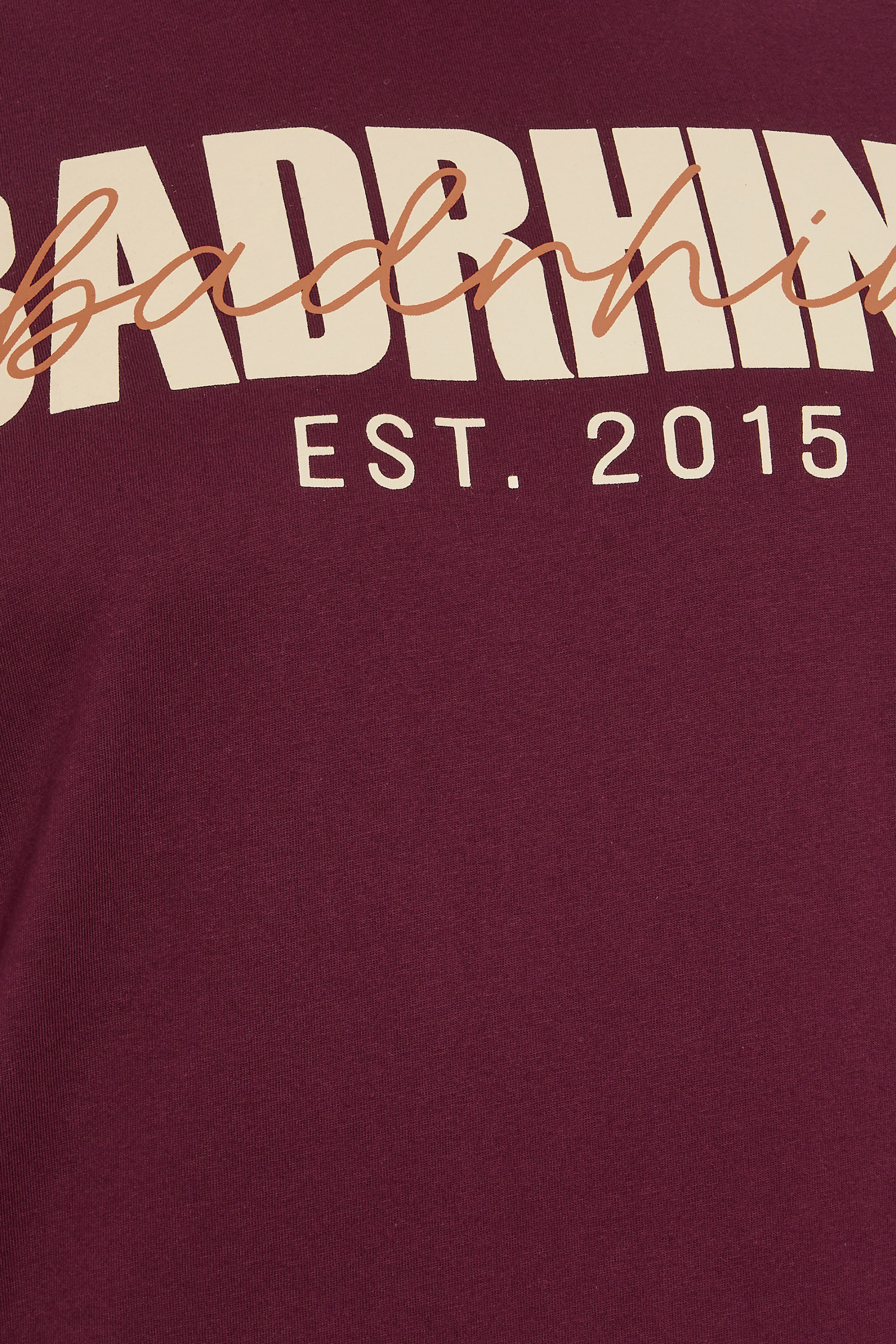 BadRhino Big & Tall 3 PACK Burgundy Red & Navy Blue Scripted T-Shirts | BadRhino 9