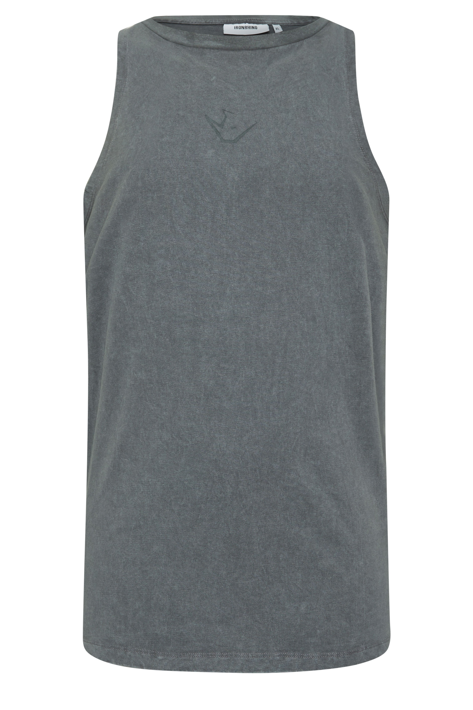 IronRhino Big & Tall Grey Acid Wash Muscle Vest | BadRhino 5