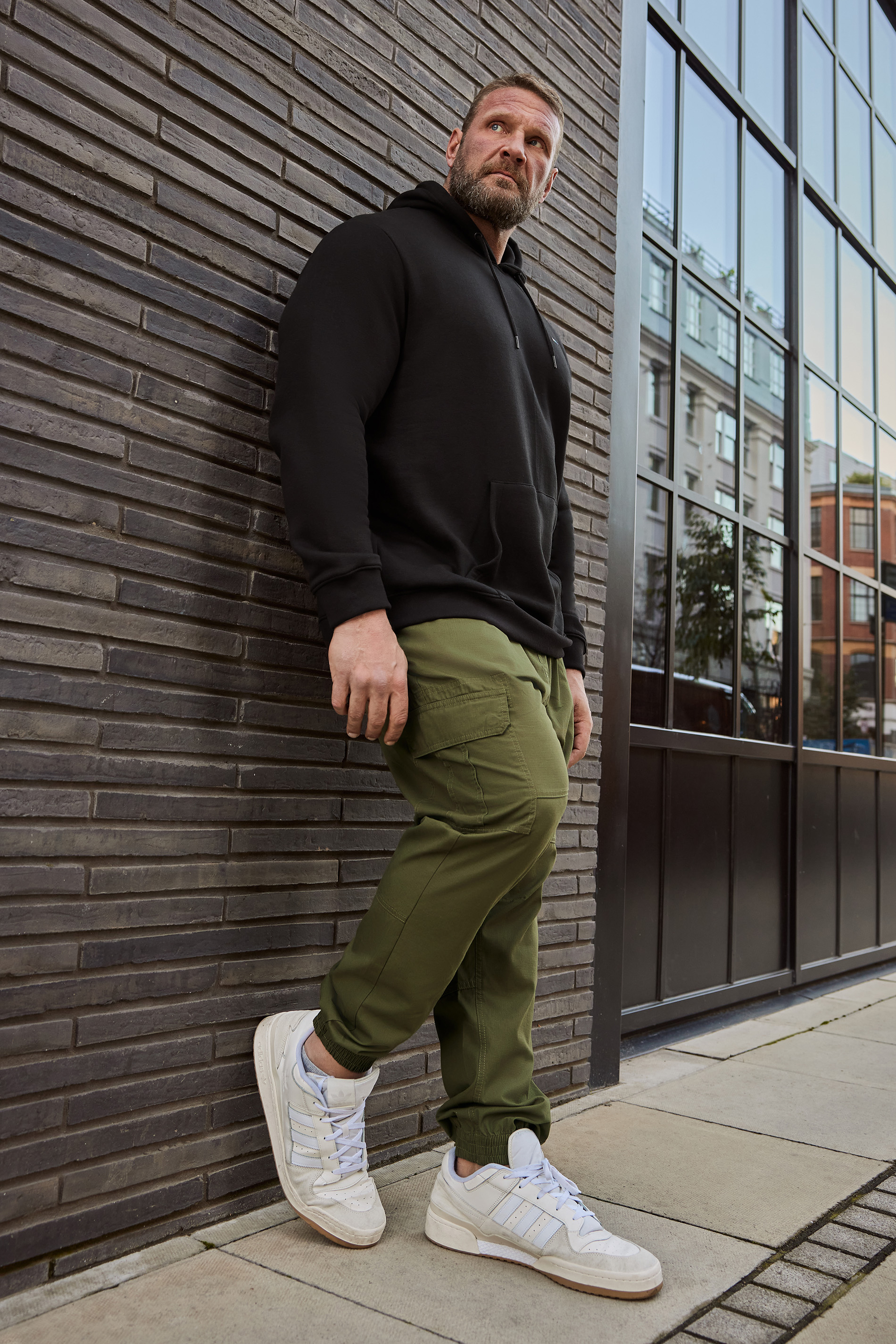 Regular Fit Ripstop cargo trousers - Khaki green/Patterned - Men | H&M