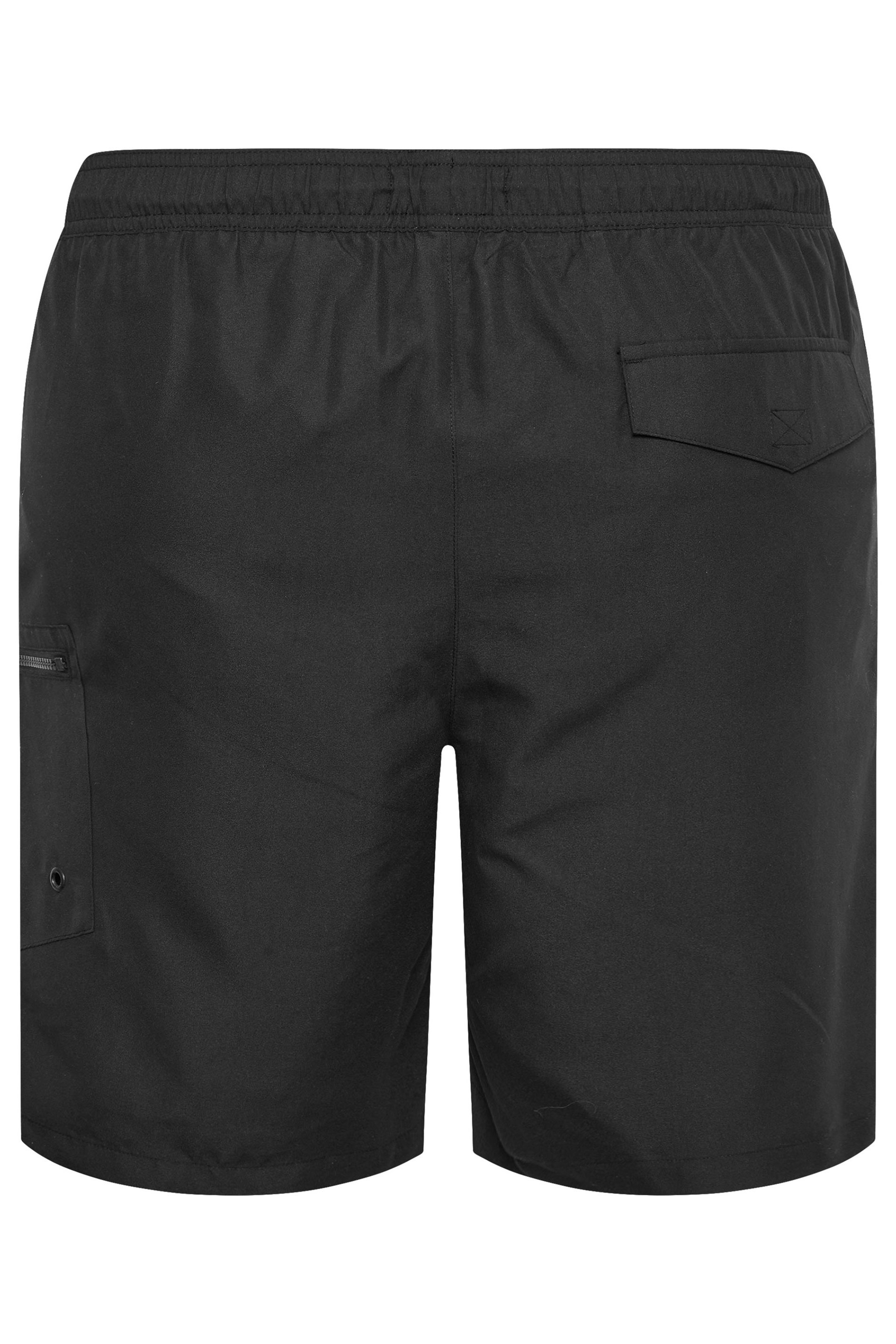 BadRhino Big & Tall Black Cargo Swim Shorts | BadRhino 8
