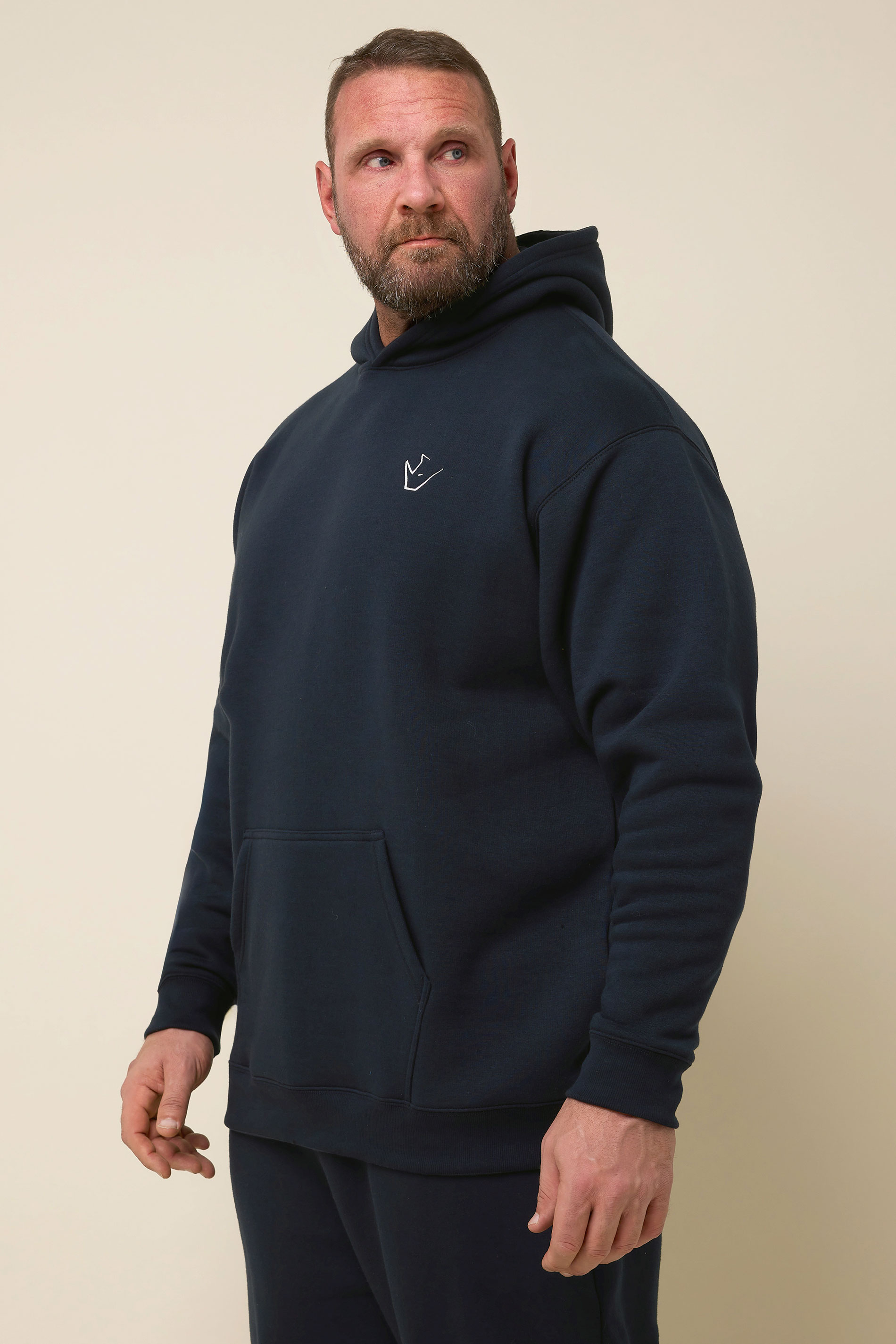 IronRhino Big & Tall Navy Blue 'Rest Day' Hoodie | BadRhino 5