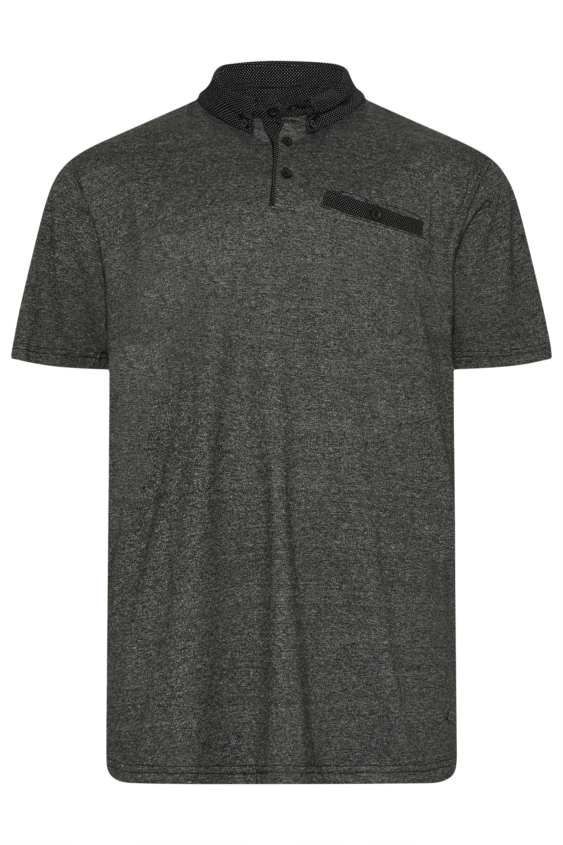 KAM Black Marl Polo Shirt | BadRhino 3