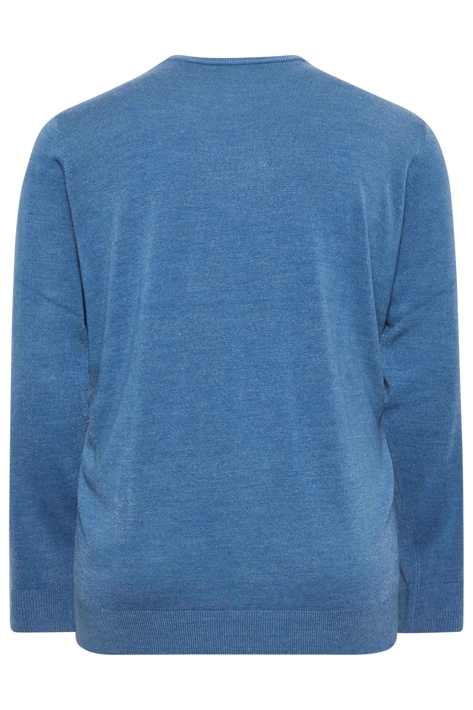 BadRhino Big & Tall Blue Crew Neck Jumper | BadRhino 8