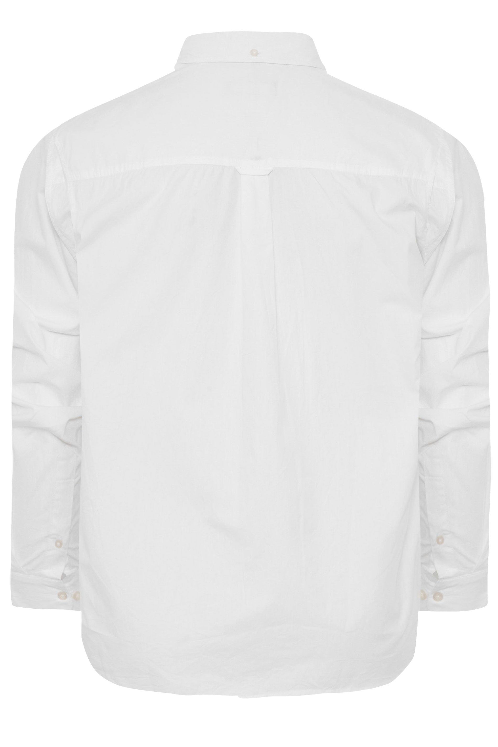 BadRhino White Cotton Poplin Long Sleeve Shirt | BadRhino 3