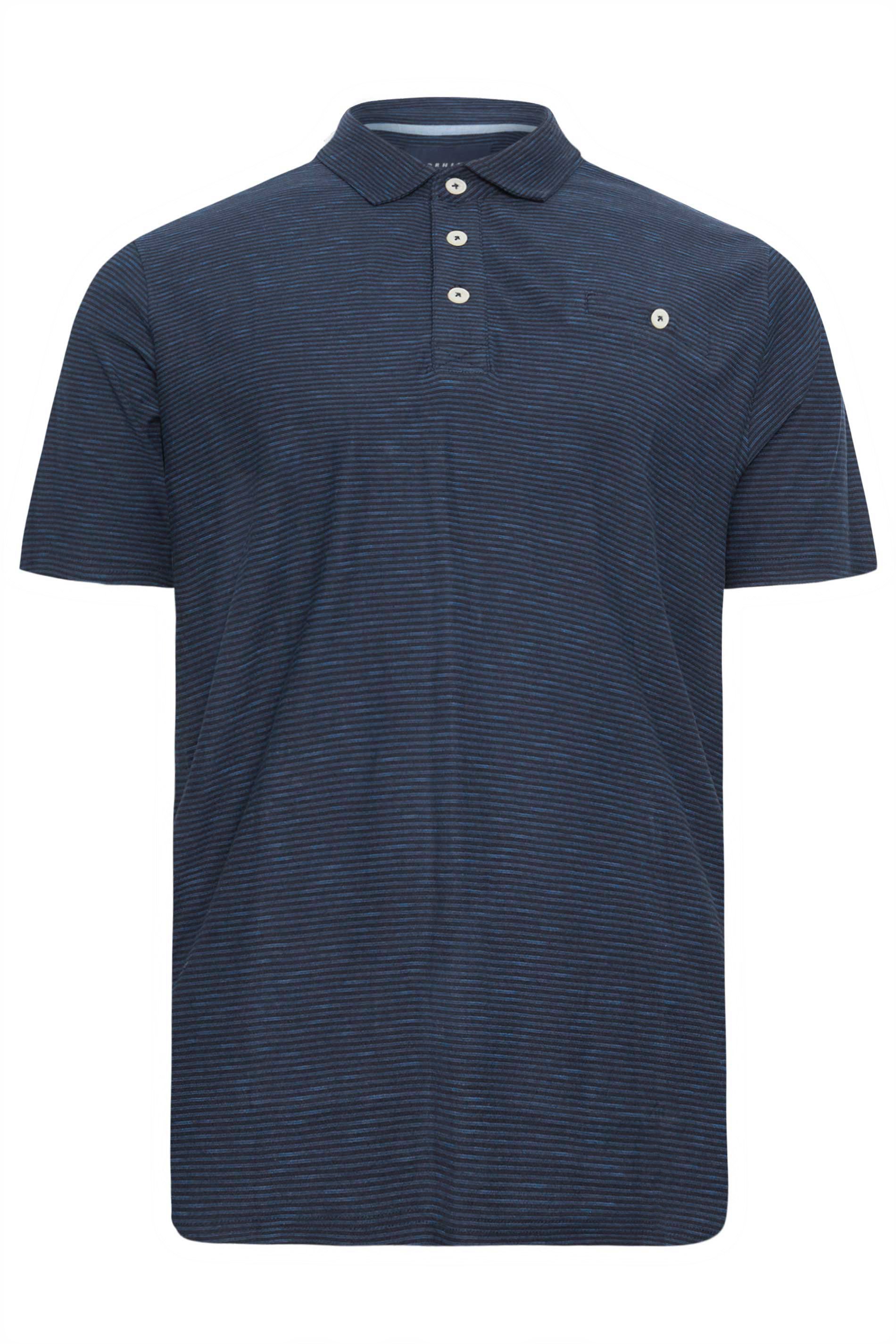 BadRhino Navy Blue Reverse Slub Polo | BadRhino 4