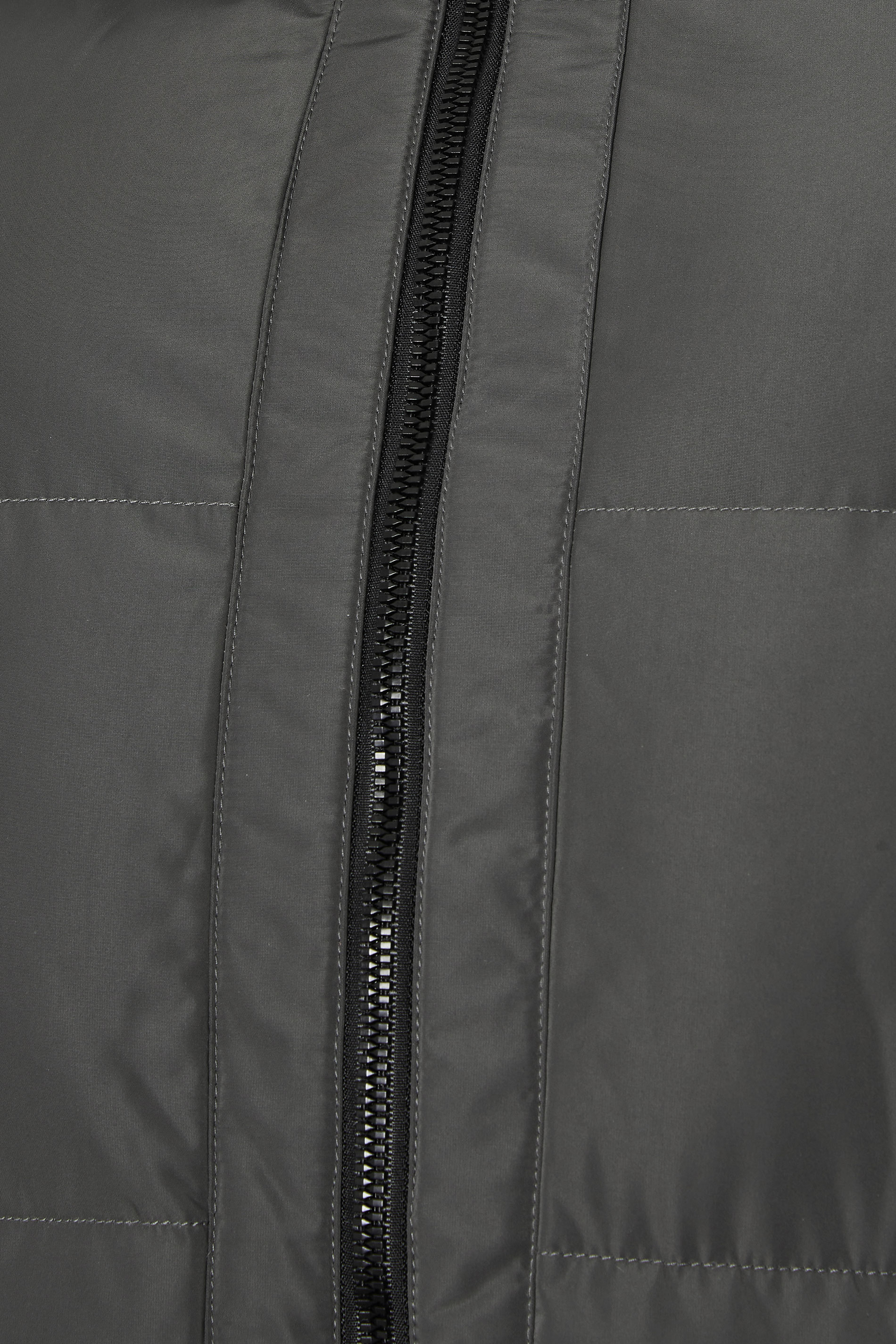 BadRhino Big & Tall Charcoal Grey Hooded Puffer Jacket 8